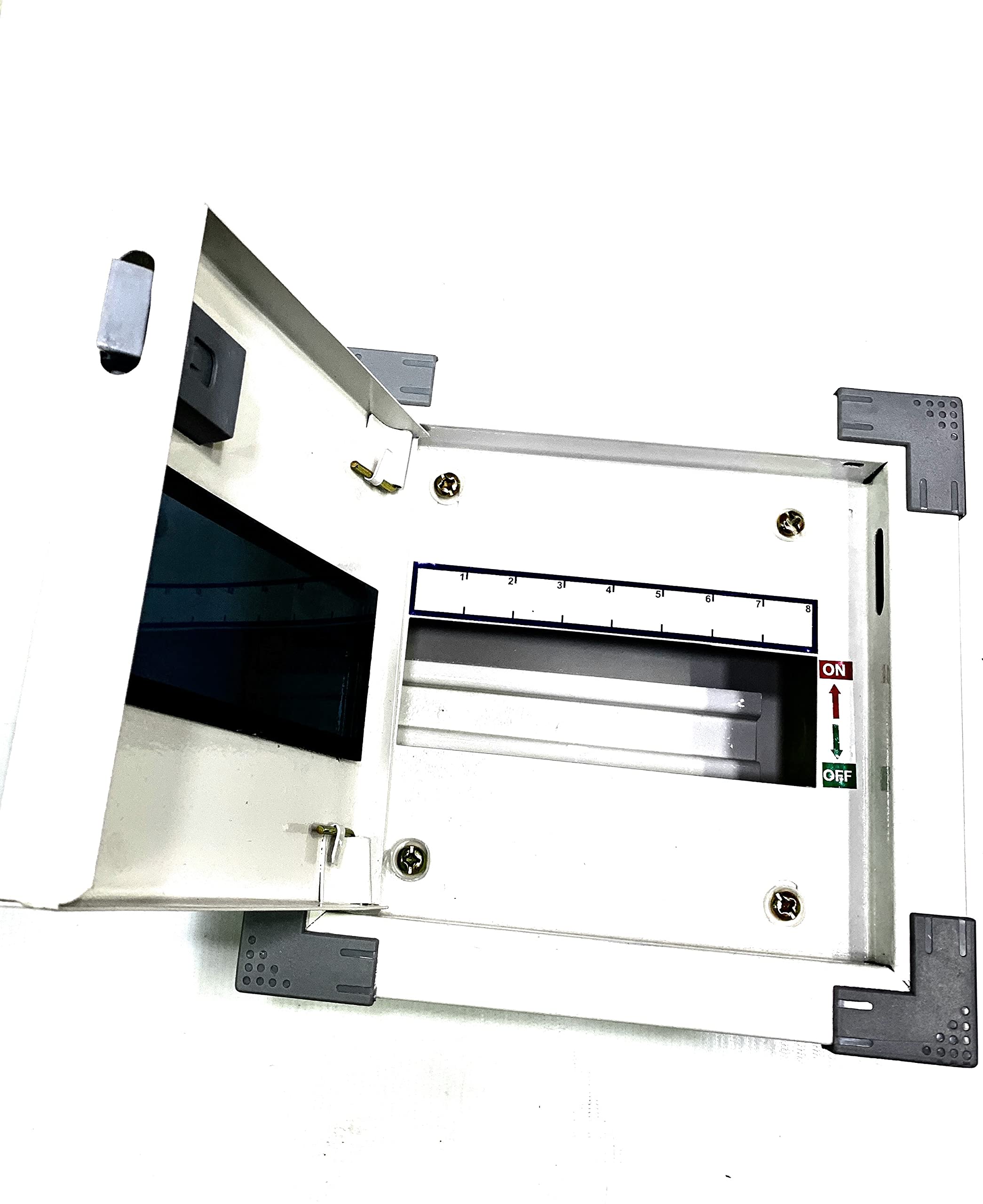Litost® Odex 8 Way SPN MCB Distribution Board, Double Door Miniature Circuit Box, Heavy Duty, Electrical Accessories for Domestic and Commercial Use
