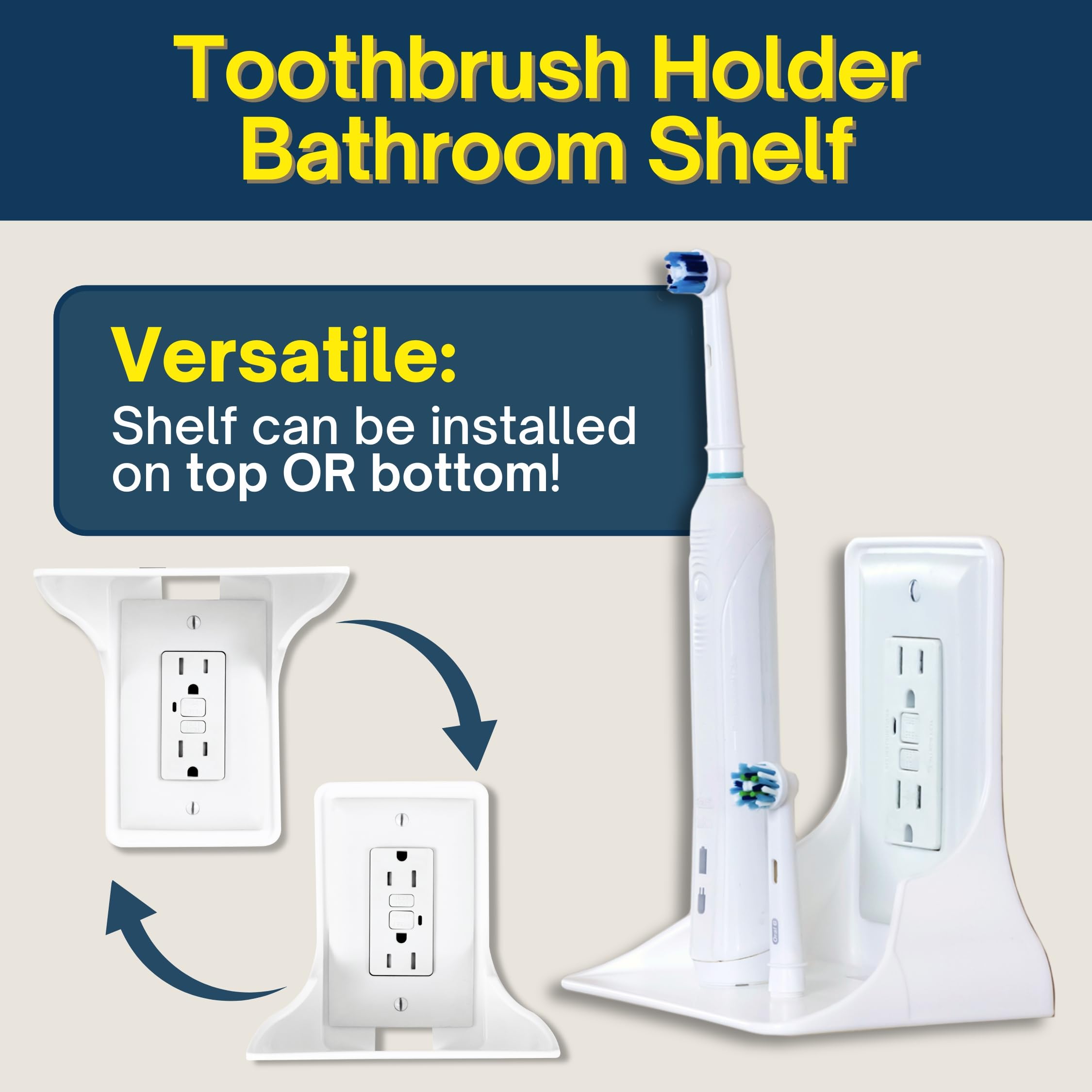 Power Perch Shelf - Vertical Outlet Storage -9