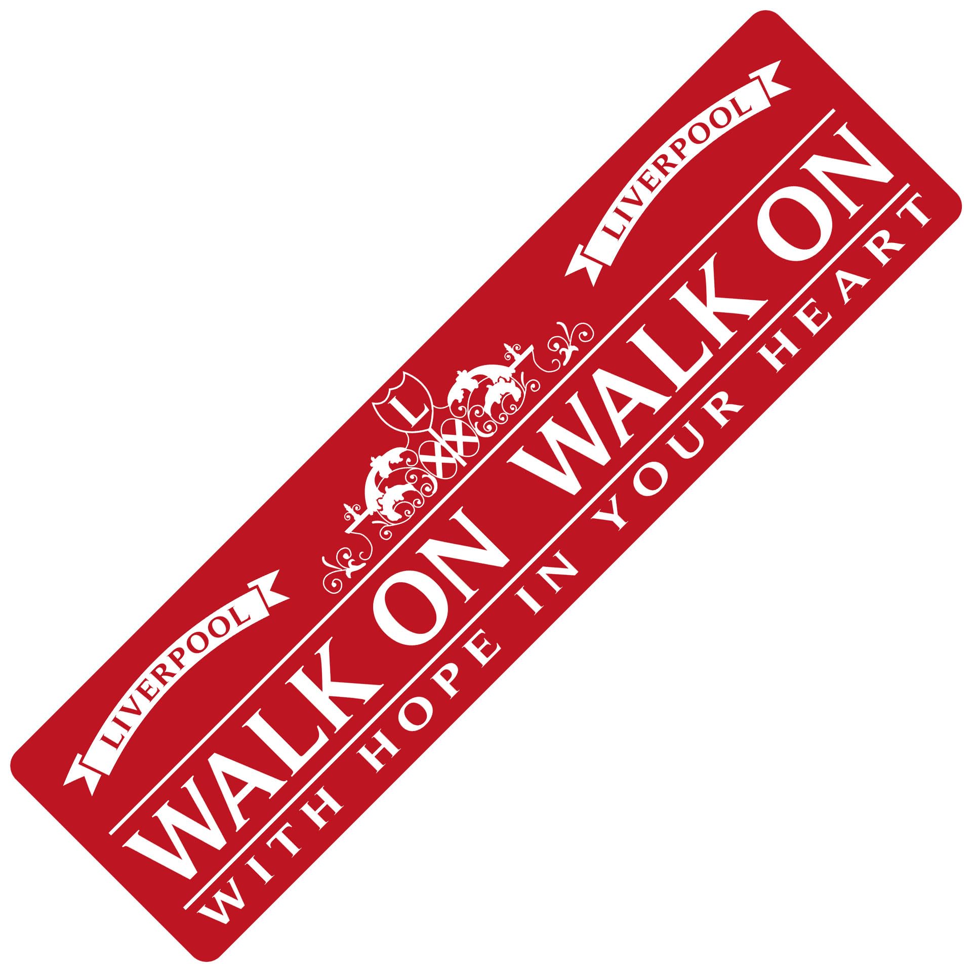 Partisan Red Liverpool Walk On Bar Runner/Desk Mat/Mouse Pad - 83X22cm