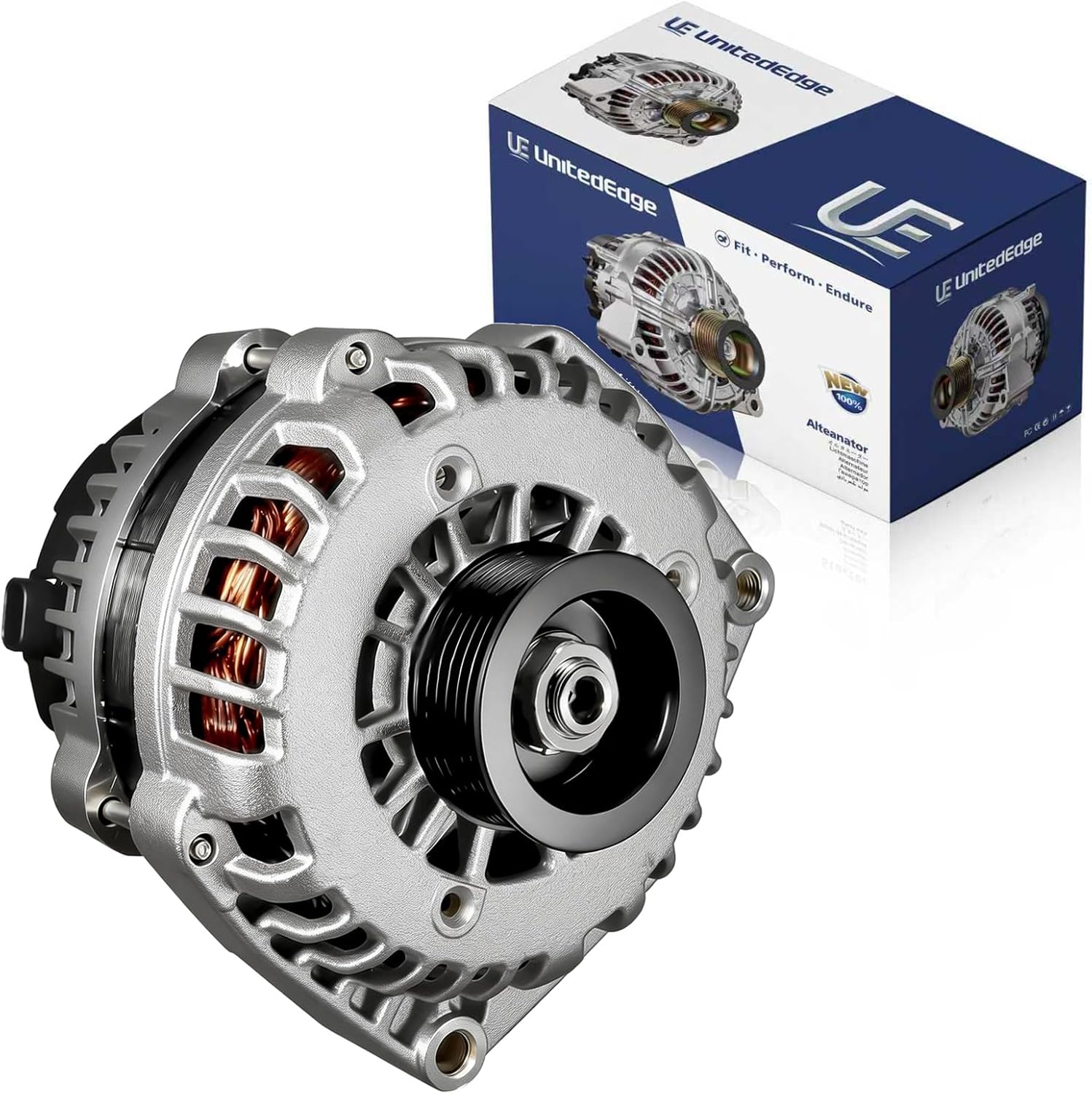 Alternator for 2007-2014 Chevy Silverado, GMC Sierra 1500, Cadillac Escalade, Hummer H2-12V 160A 6-Groove Serpentine | 15093928 15857608