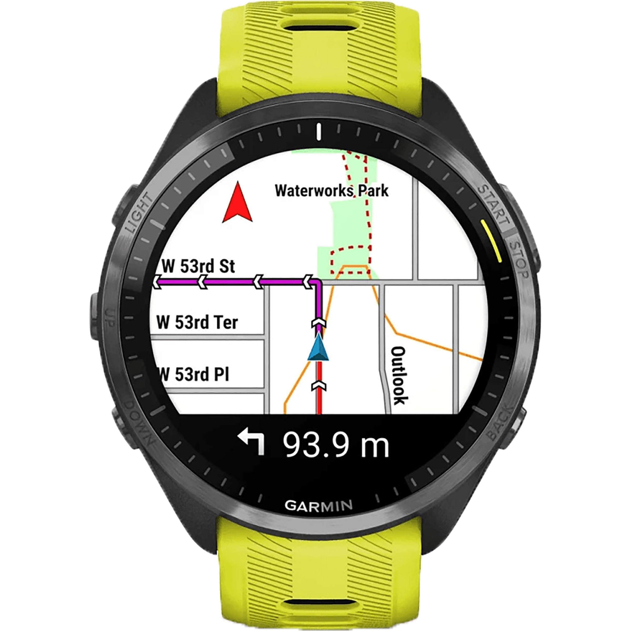 Garmin Forerunner 965 kwarcowy smartwatch dla obu płci, czarny/żółty