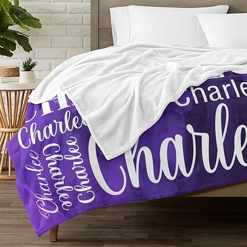 Miniatura 3 de Manta personalizada con nombre, mantas personalizadas de franela para adultos y niños