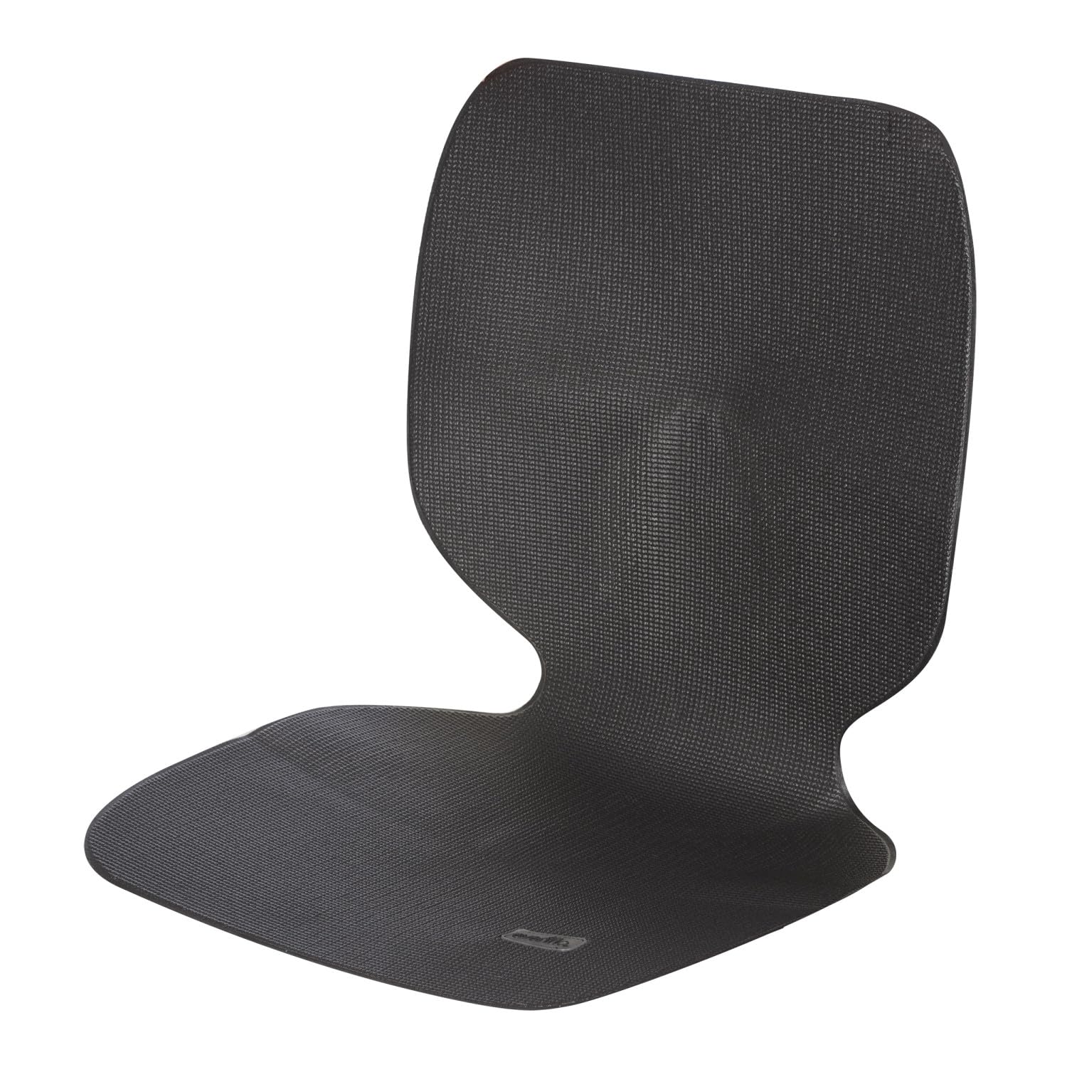 Undermat - Protezione per sedile auto per seggiolini e booster, doppio lato, materiale antiscivolo, colore: Nero