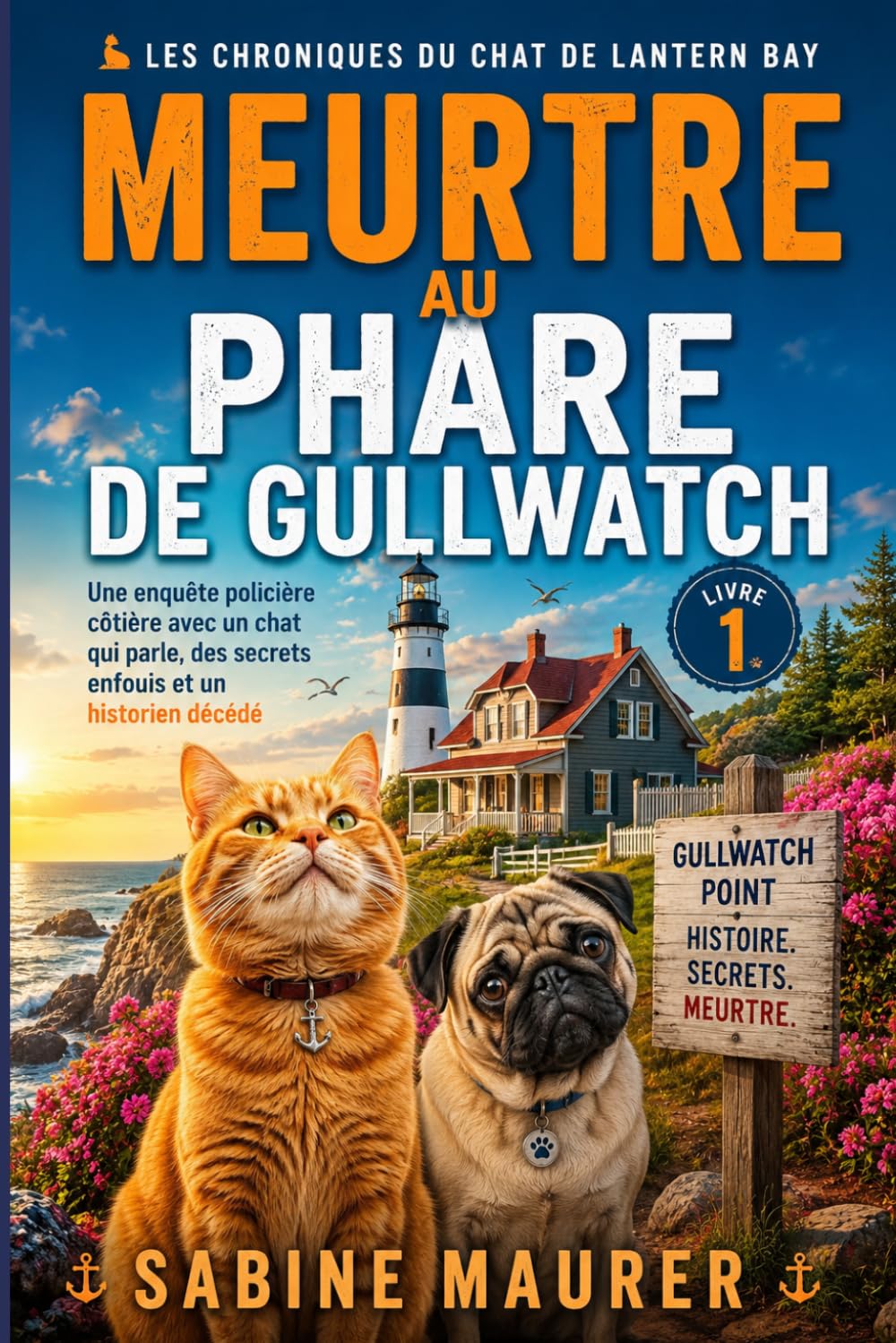 Meurtre au phare de Gullwatch: Une enquête policière côtière avec un chat qui parle, des secrets enfouis et un historien décédé (Livre 1) (Les Chroniques du Chat de Lantern Bay)