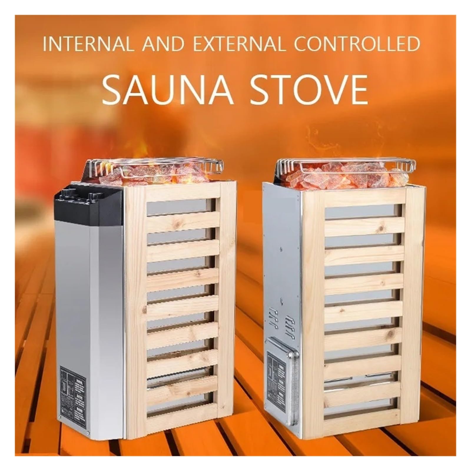 Chauffage De Sauna 3kw/3,6 Kw, Générateur Vapeur, Usage Domestique, Four, Équipement Sec, Contrôle Interne, Poêle Externe DéTente à La Maison(External control-01)