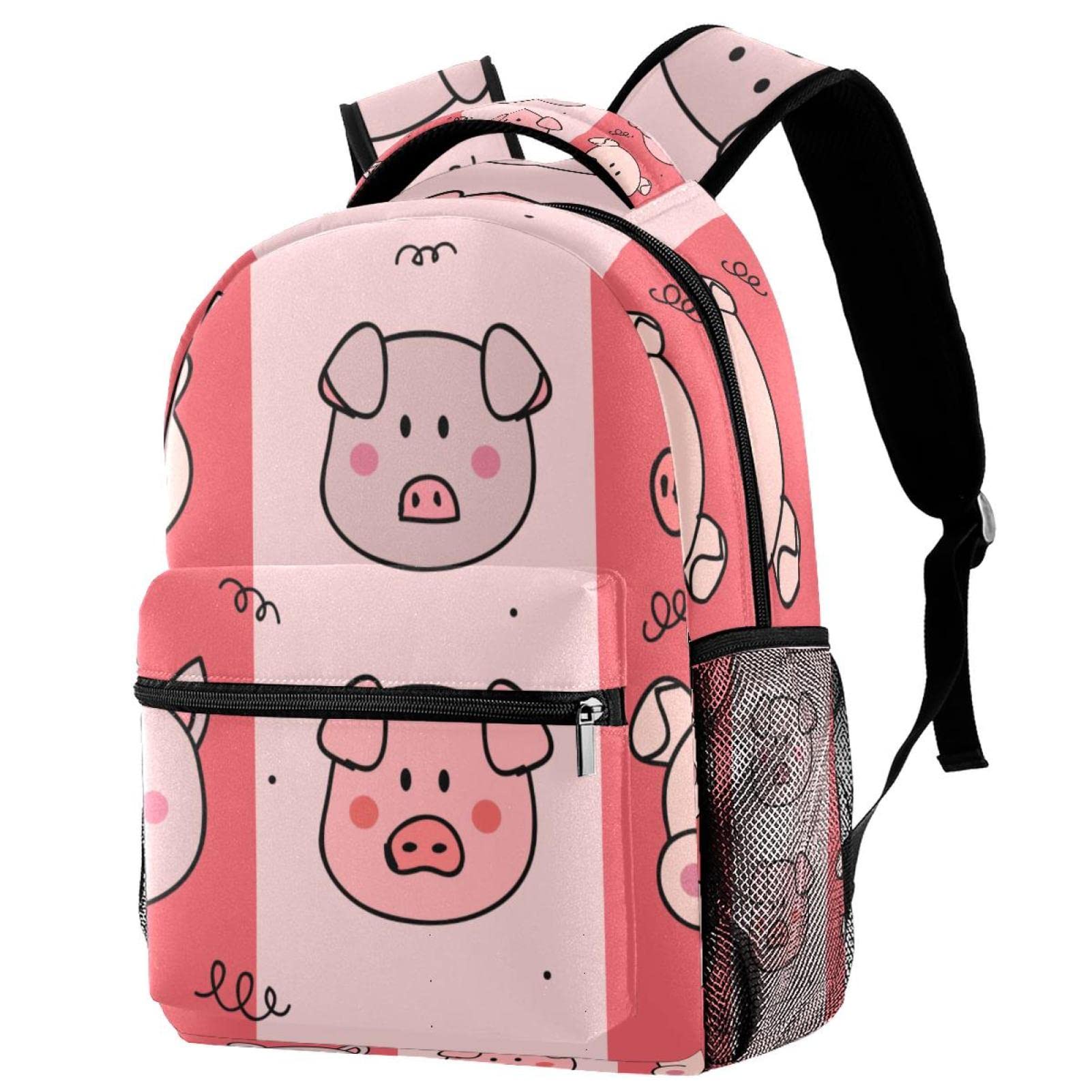 Sac à dos cochon pour étudiant et voyage décontracté
