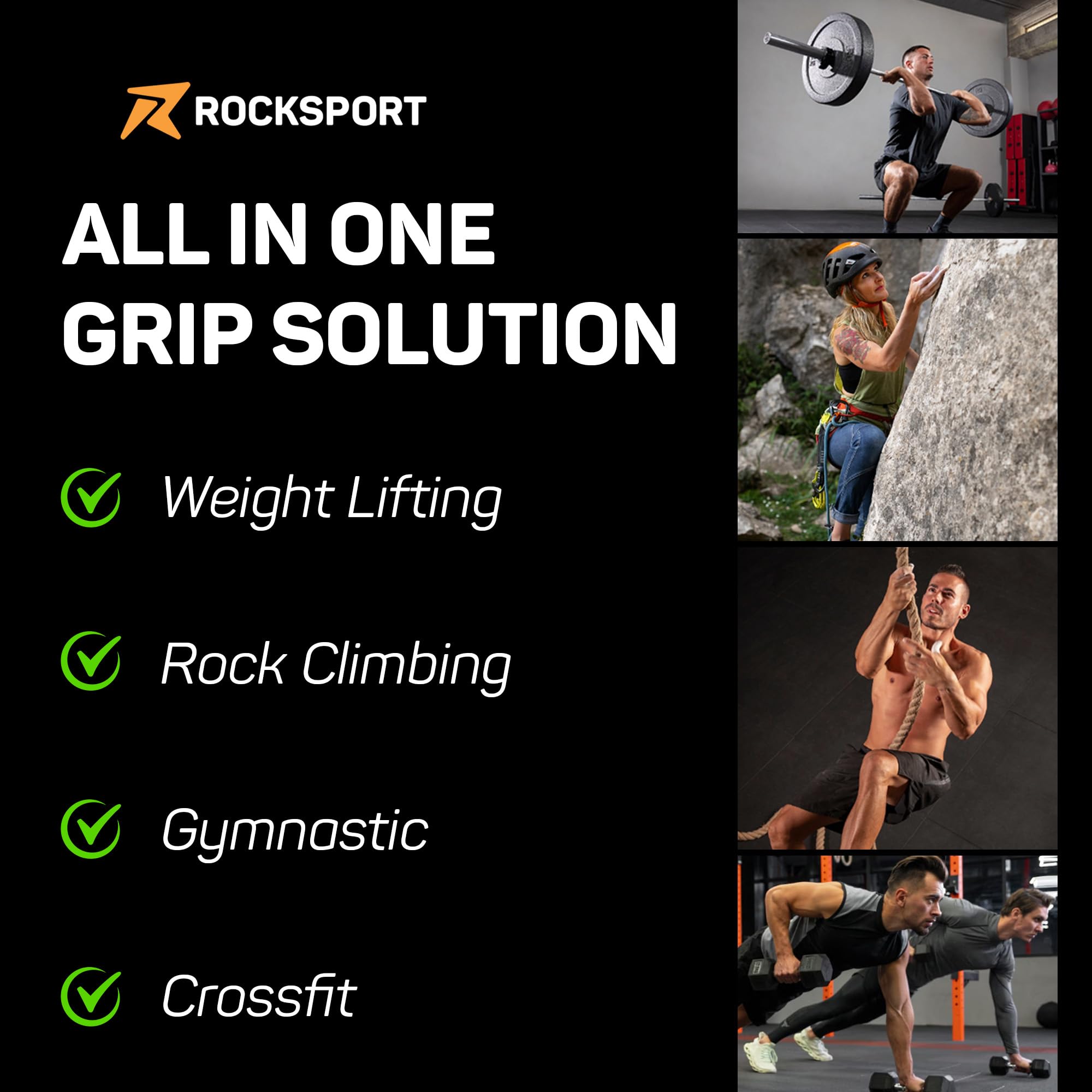 Rocksport Liquid Chalk for Gym, Weightlifting & Climbing – Quick Drying Lifting Chalk | Gym Powder for Grip | Non-Messy Chalk for Gym, Fitness, Crossfit & Calisthenics | 50 ML 2