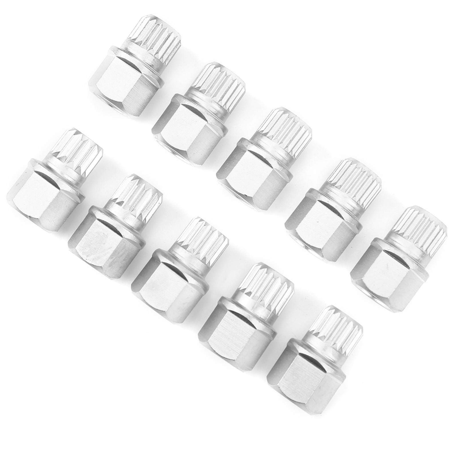 Set di chiavi a bussola per dadi della ruota, 10 pezzi Kit antifurto per l'installazione del kit di rimozione del dado dell'aletta di bloccaggio della ruota