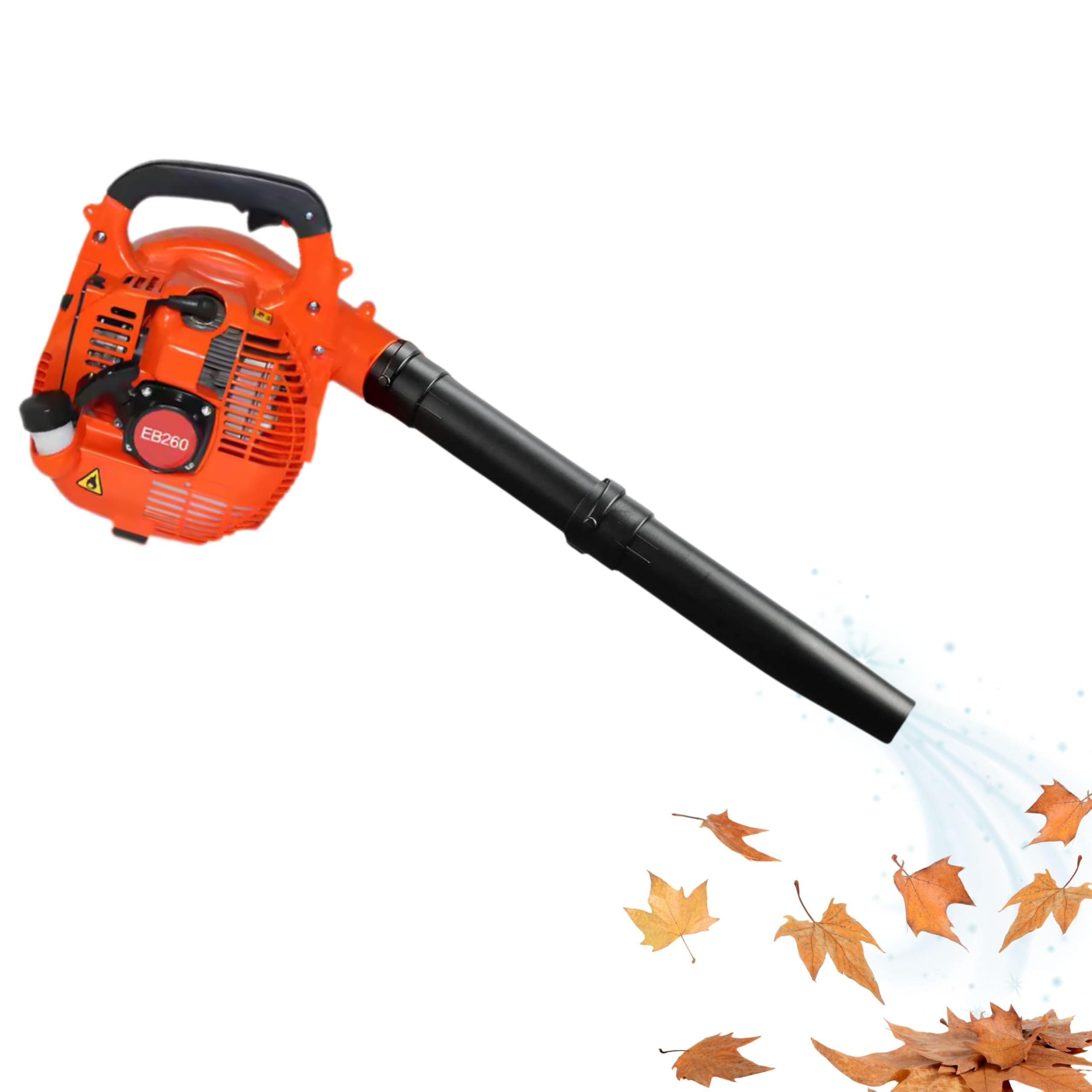 CLICLED Soffiatore a Scoppio Motore Benzina 26cc 2 Tempi per Pulizia Giardino Vialetti Foglie e Detriti Attrezzo da Giardinaggio EB260