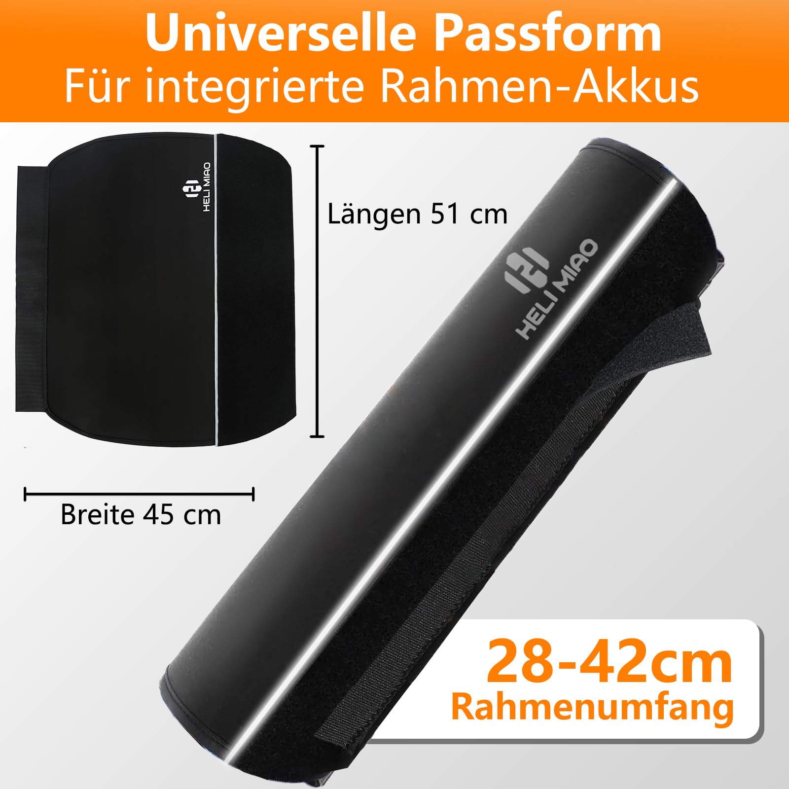 ytorgr 2 pezzi di custodia per batteria per bicicletta elettrica, Accessori per Protezione della Batteria ebike neoprene protezione batteria per bicicletta da 28 cm a 35 cm