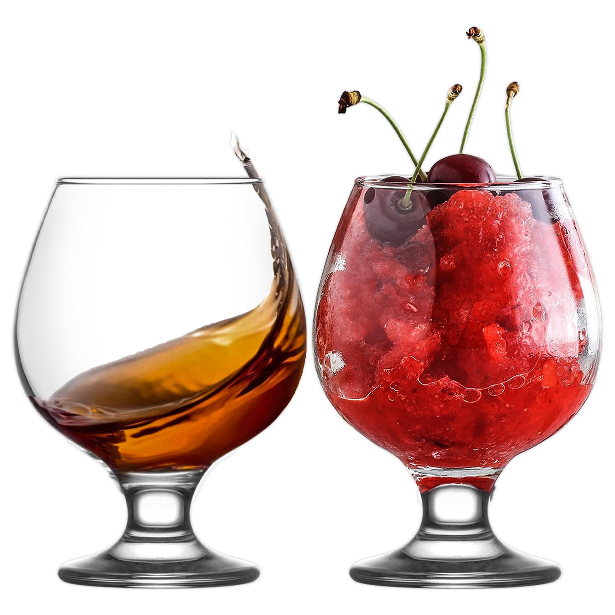 LAV Premium Brandy Glasses Set of 6, 390ml, 100 Lead Free Cognac