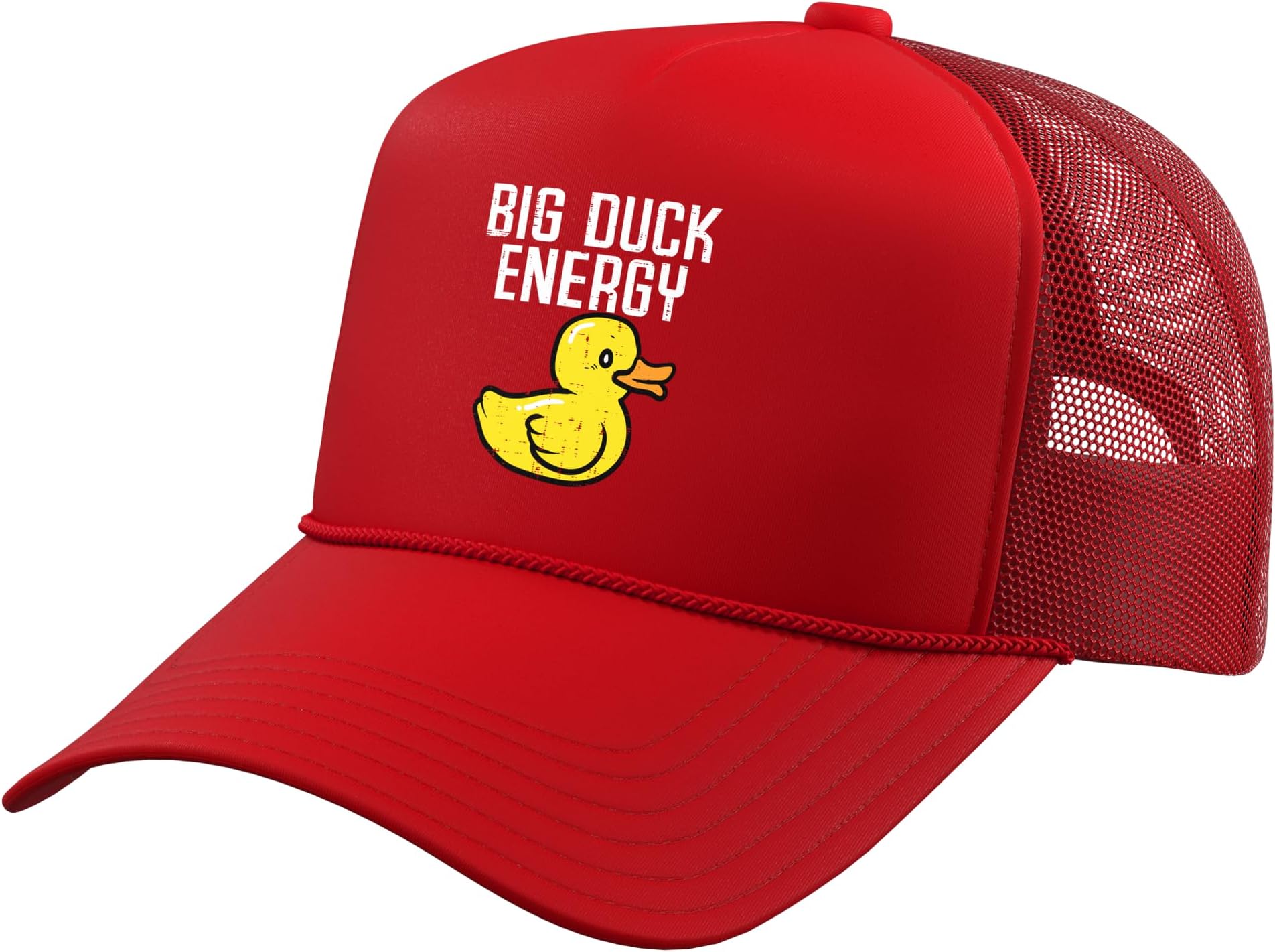 Big Duck Energy Funny Meme Adult Humor Gag Dad Papa Men Trucker Hat with Adjustable Mesh Back