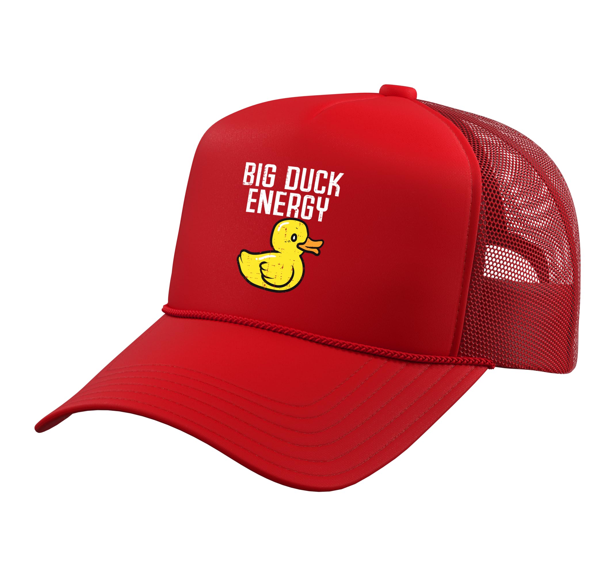 Big Duck Energy Funny Meme Adult Humor Gag Dad Papa Men Trucker Hat with Adjustable Mesh Back