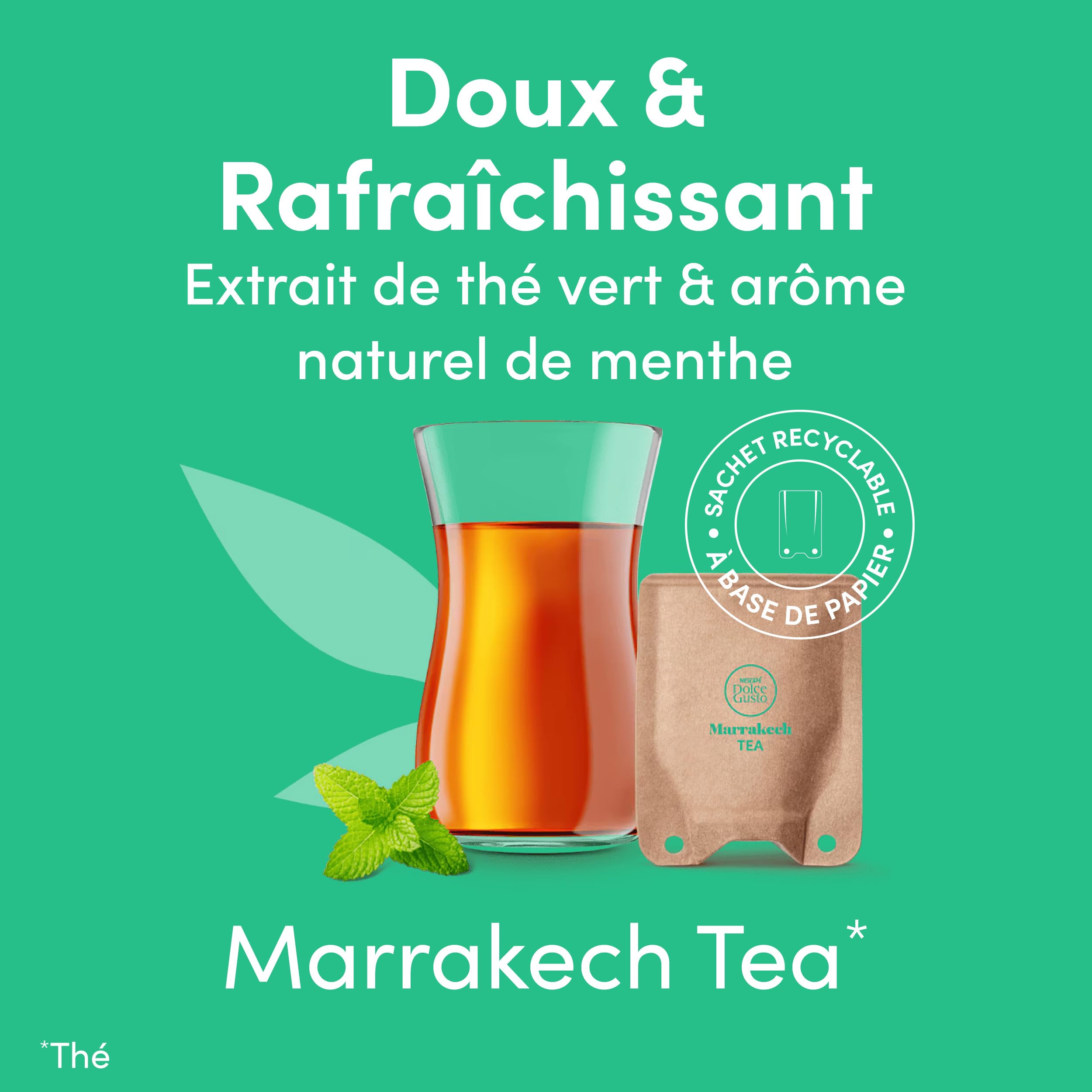 NEO Marrakech Tea par NESCAFÉ® Dolce Gusto® - 60 Sachets de thé (5 boîtes de 12 sachets) - Compatibles uniquement avec les machines à café NESCAFÉ Dolce Gusto NEO