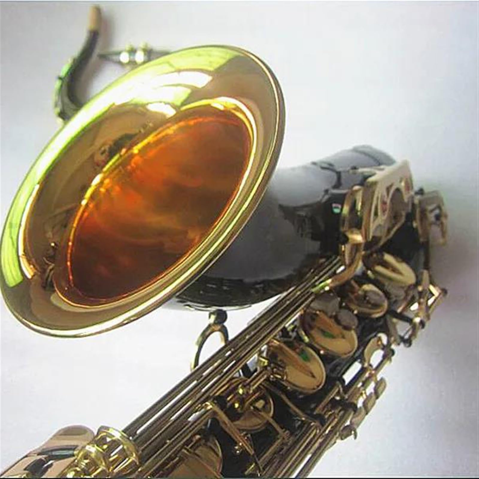 Sassofono Tenore Sib Nero Oro Chiave Sax Tenore Ottone Strumento Musicale Con Custodia Ancia