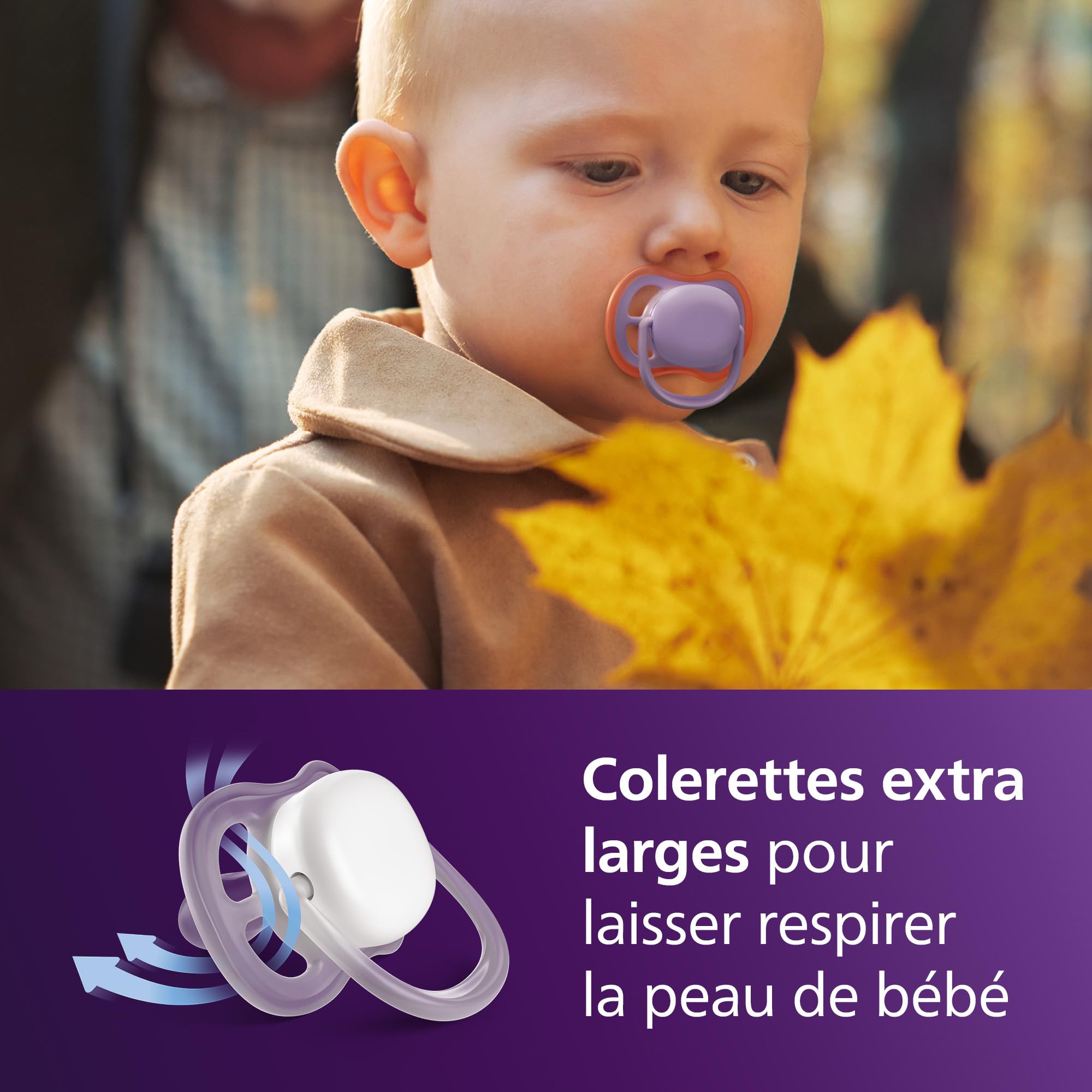 Image secondaire de Sucettes Ultra Air Philips Avent - Orthodontiques pour Bébé 18 Mois et Plus