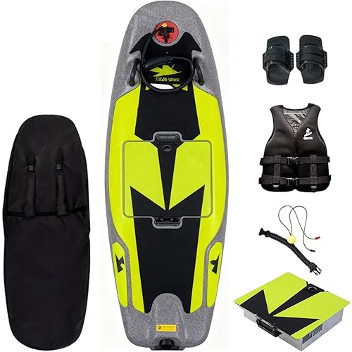 High-Speed Electric Surfboard 12/14/16KW Water Jet Surf Board, Max-Speed of 55/60 KM/h, Battery Life of 50-100/60-120 Min, IP67 Waterproof, Electric Jet Surfboard for Adult, Ship from US