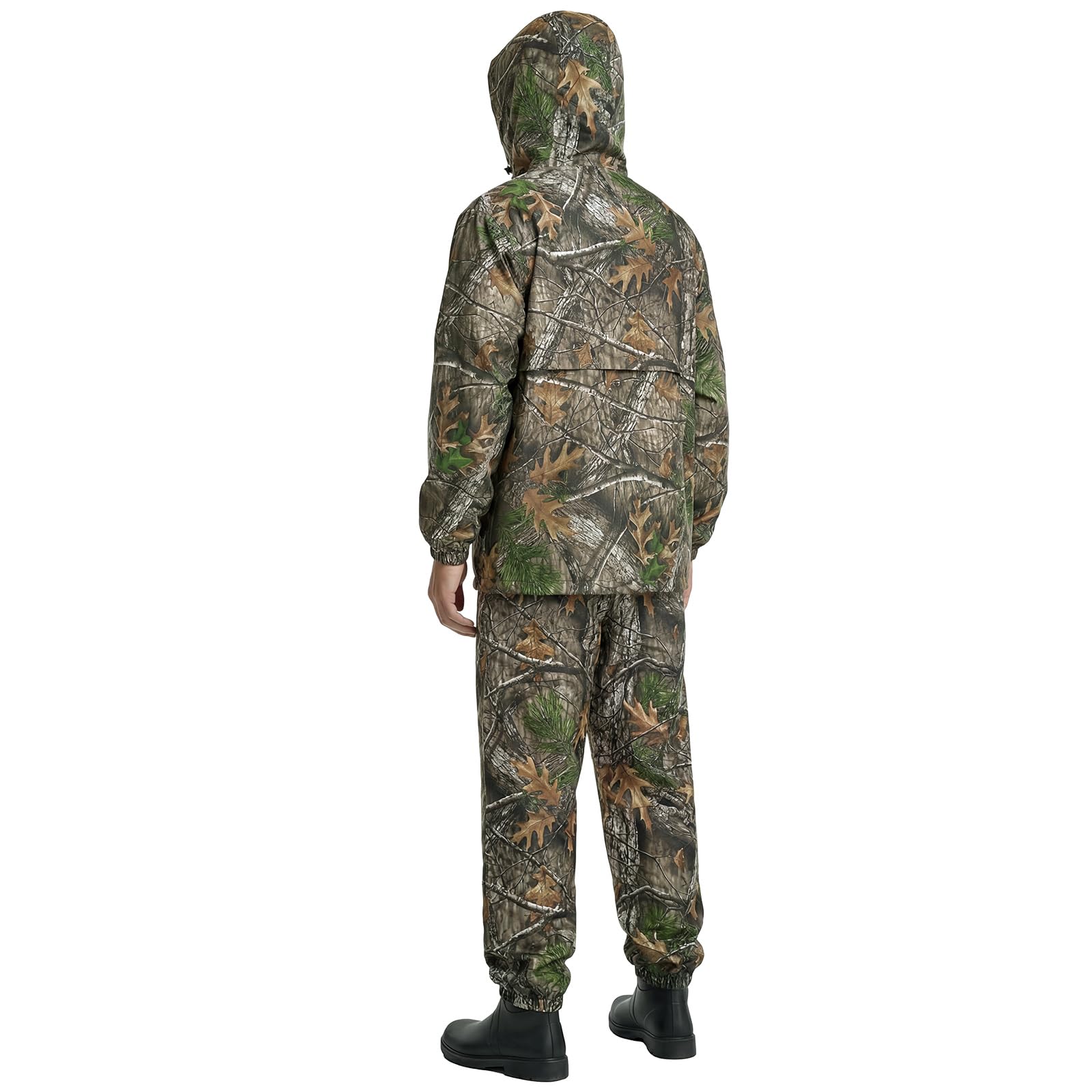LOOGU Poncho de pluie, imperméable à motif camouflage, tapis de sol