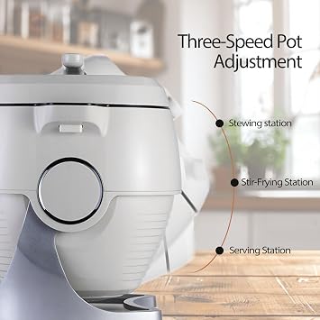 2000w Household Automatic Cooking Machine, 6 L Automatic Cooking Machine, 3D All-Round Heating, Drum Cooking, Suitable for Restaurants and Canteens
