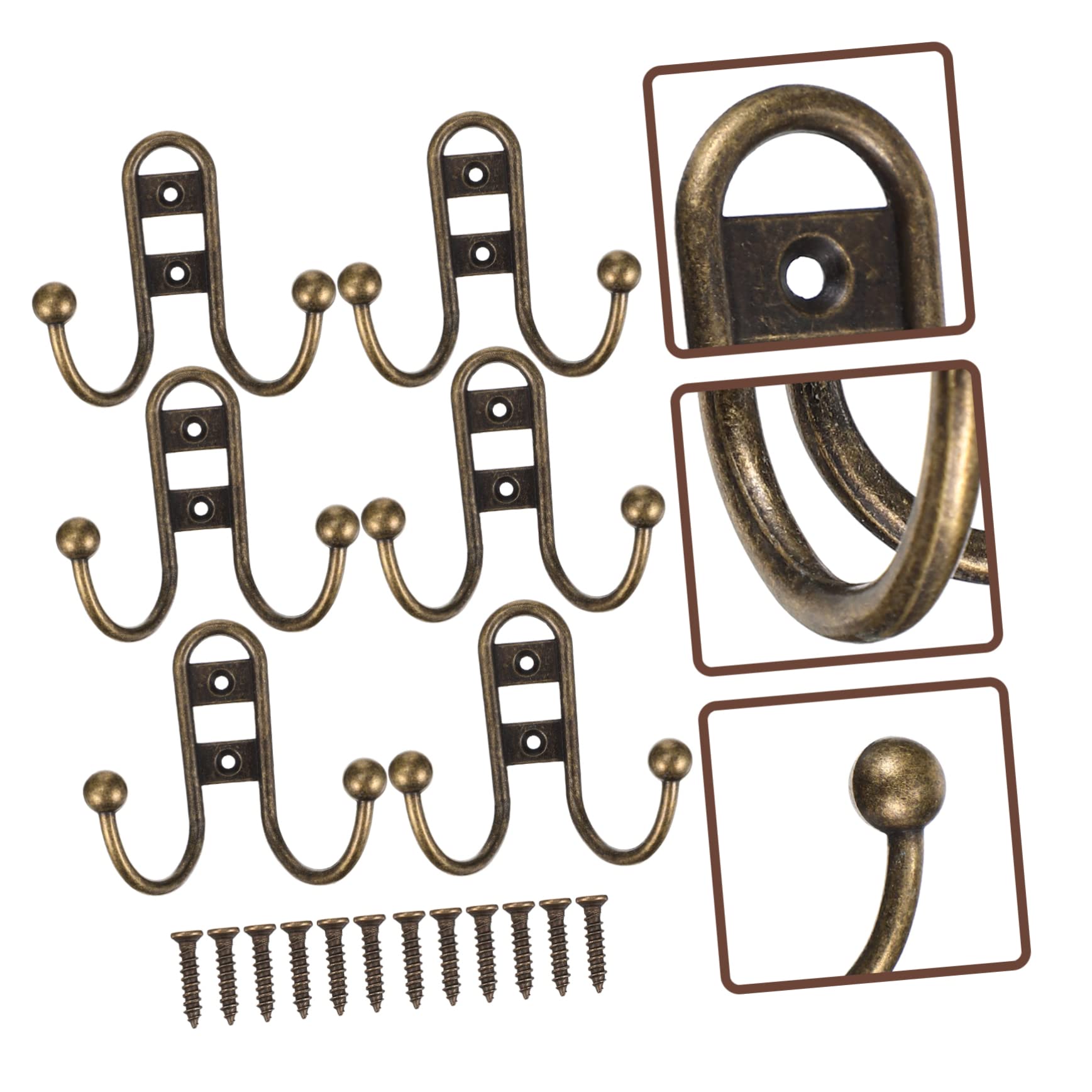 VASDEV 30 Piezas de Ganchos de baño Vintage Ganchos montados en la Pared Ganchos de Metal Gancho de Toalla de baño Ganchos de Puerta de baño Ganchos de Pared de baño Ganchos de Sombrero g