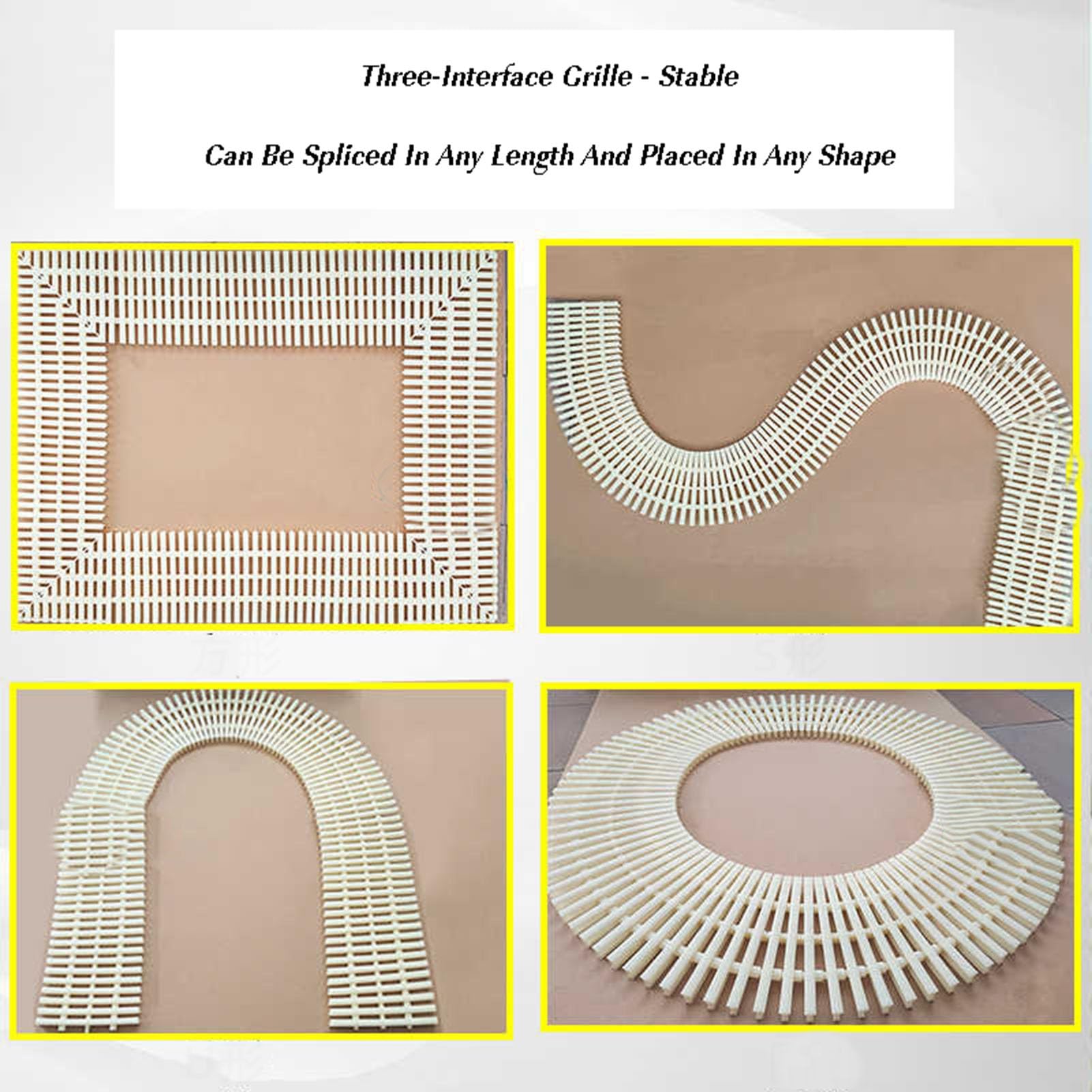 Lot de 5 bouchons de vidange de piscine robustes en plastique durable pour terrasses, allées, terrasses et zones commerciales