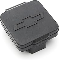 GM Genuine Parts 23181344 Trailer Hitch Receiver Closeout with Bowtie Logo - OEM Cover for Clean Rear Look
