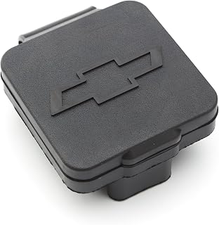 GM Genuine Parts 23181344 Trailer Hitch Receiver Closeout with Bowtie Logo - OEM Cover for Clean Rear Look