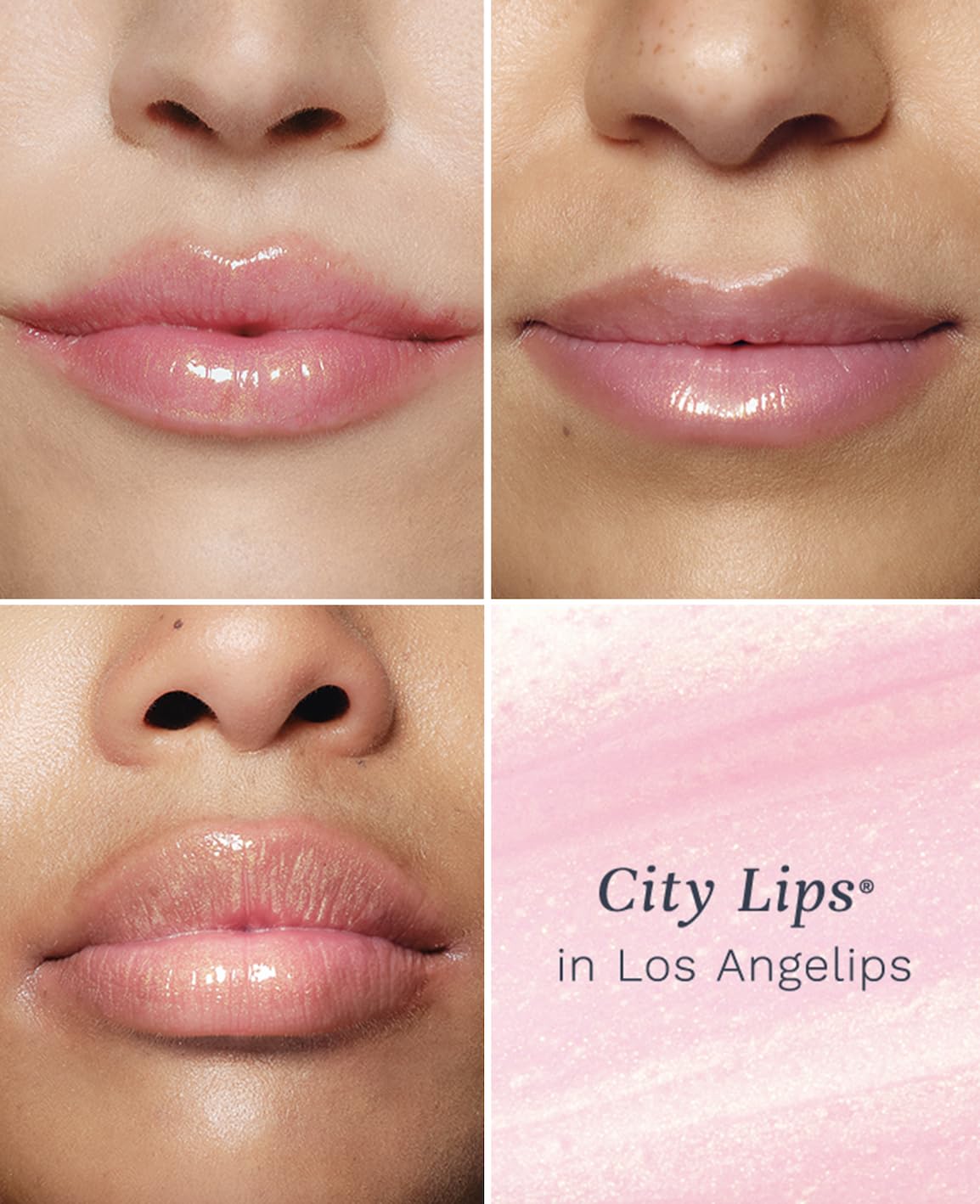City Beauty City Lips Our Favorites - Tinted Plumping Gloss with Hyaluronic Acid & Peptides - Hydrates & Volumizes - Bundle - Nude York 0.16 oz, Los Angelips 0.16 oz, Plum Springs 0.16 oz - Image 5