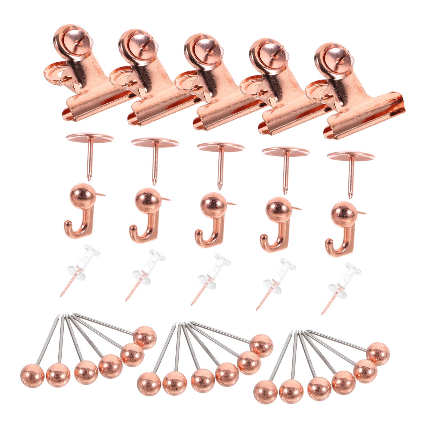 Operitacx 5ensembles Poussins pour Tableau Punaises Décoratives Pratiques pour Carte Accessoires De Bureau Doré pour Organisation Et Créatifs