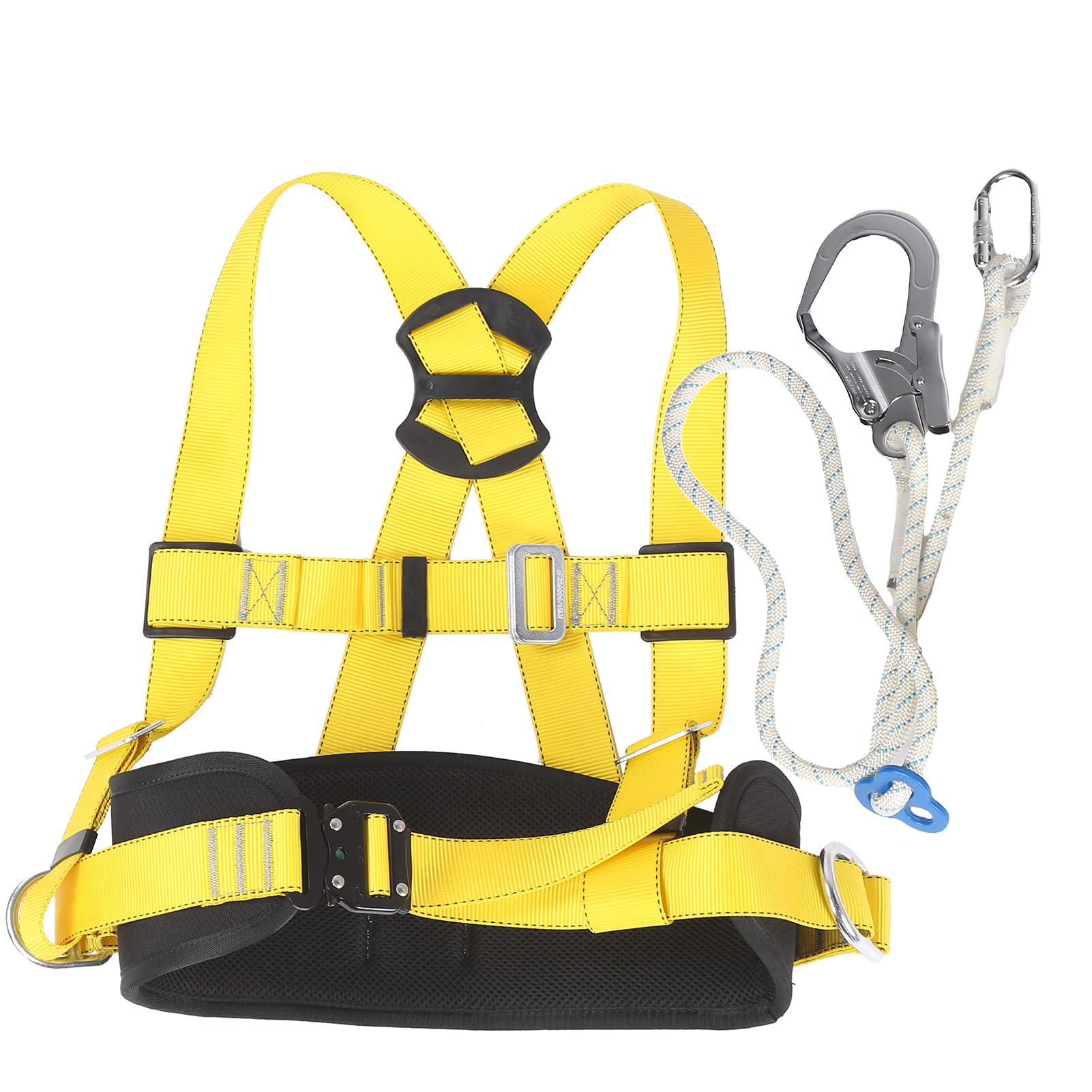 HERCHR Imbracatura di Sicurezza per Il Corpo, Imbracatura da Arrampicata a Spessore Regolabile Imbracature di Sicurezza per Il Corpo Protezione Anticaduta Imbracatura di Sicurezza per Alta Quota