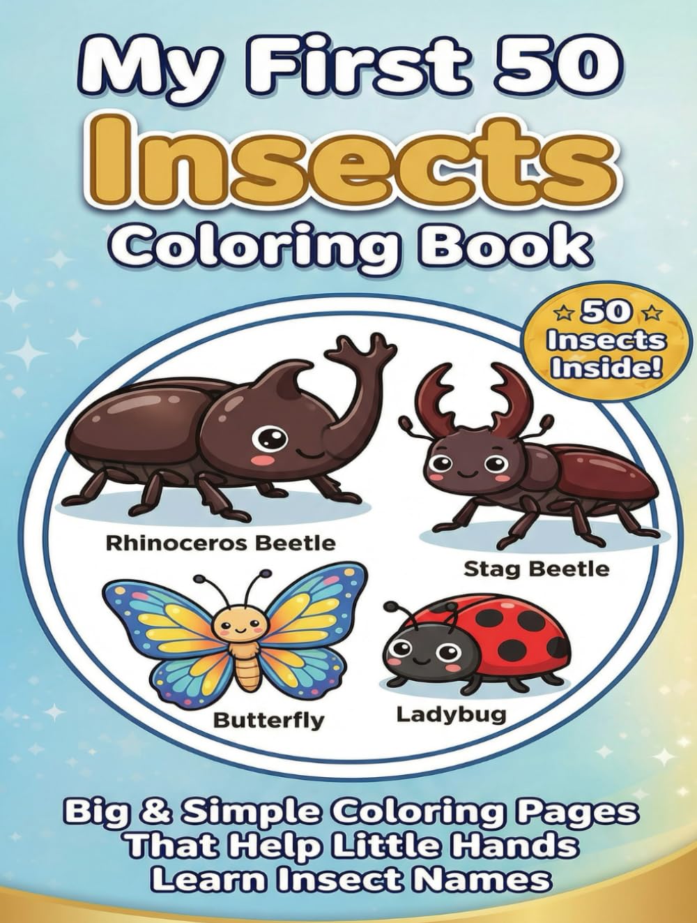 My First 50 Insects Coloring Book