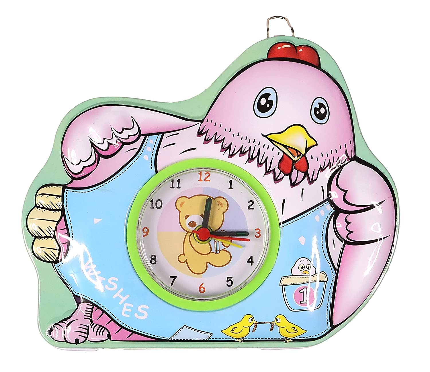 Crackles Cute Tiger Money Safe Piggy Bank with Lock, Savings Bank for Kids, Made of Tin Metal - Pack of 1,Multicolour,SHPBANK160