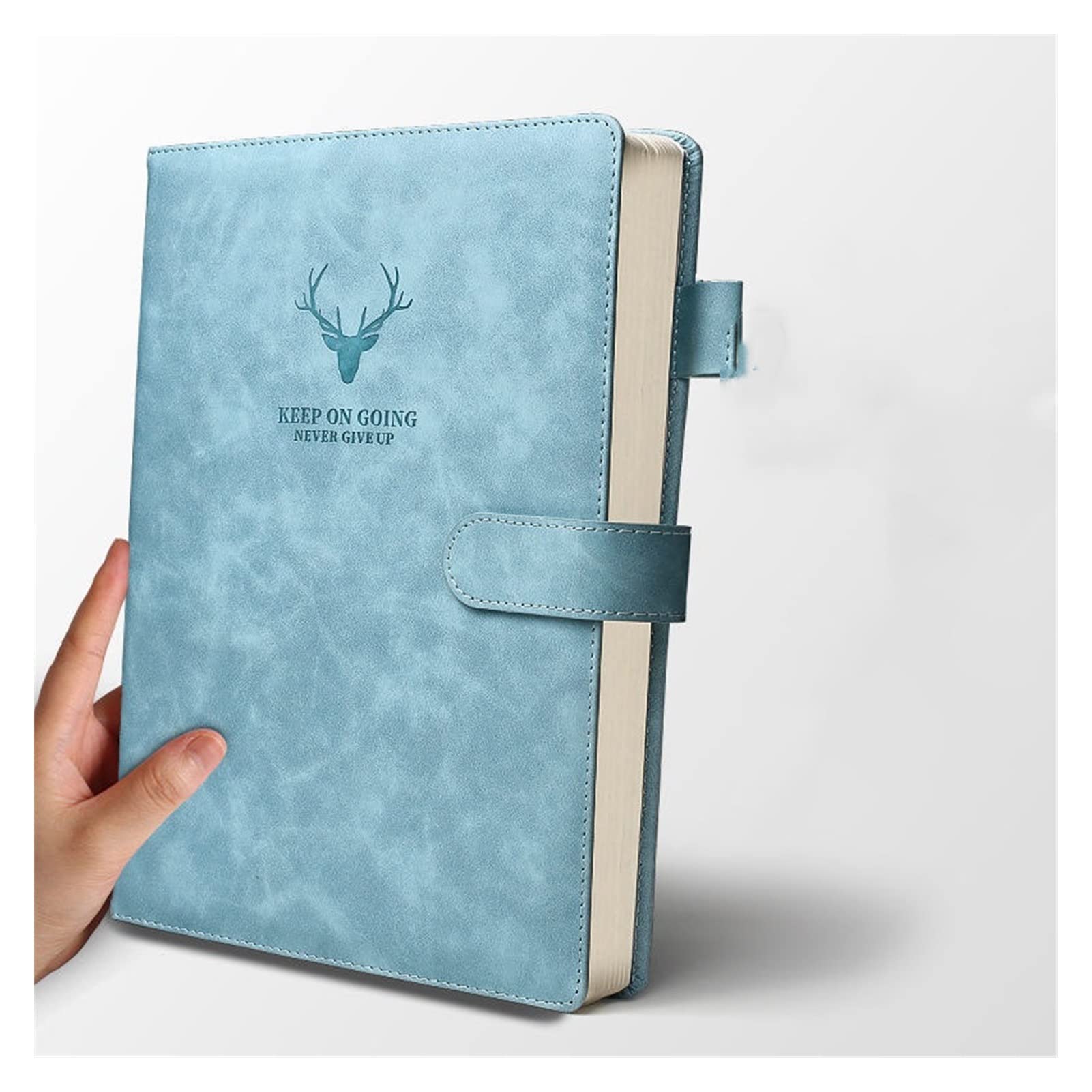 A4 Notebook Ultra-Dicke Verdickte Notizblock Business Weiche Lederarbeitsbesprechung Rekordbuch Buch Bürher Skizzenbuch Studenten Süß (Color : Sky Blue A4)