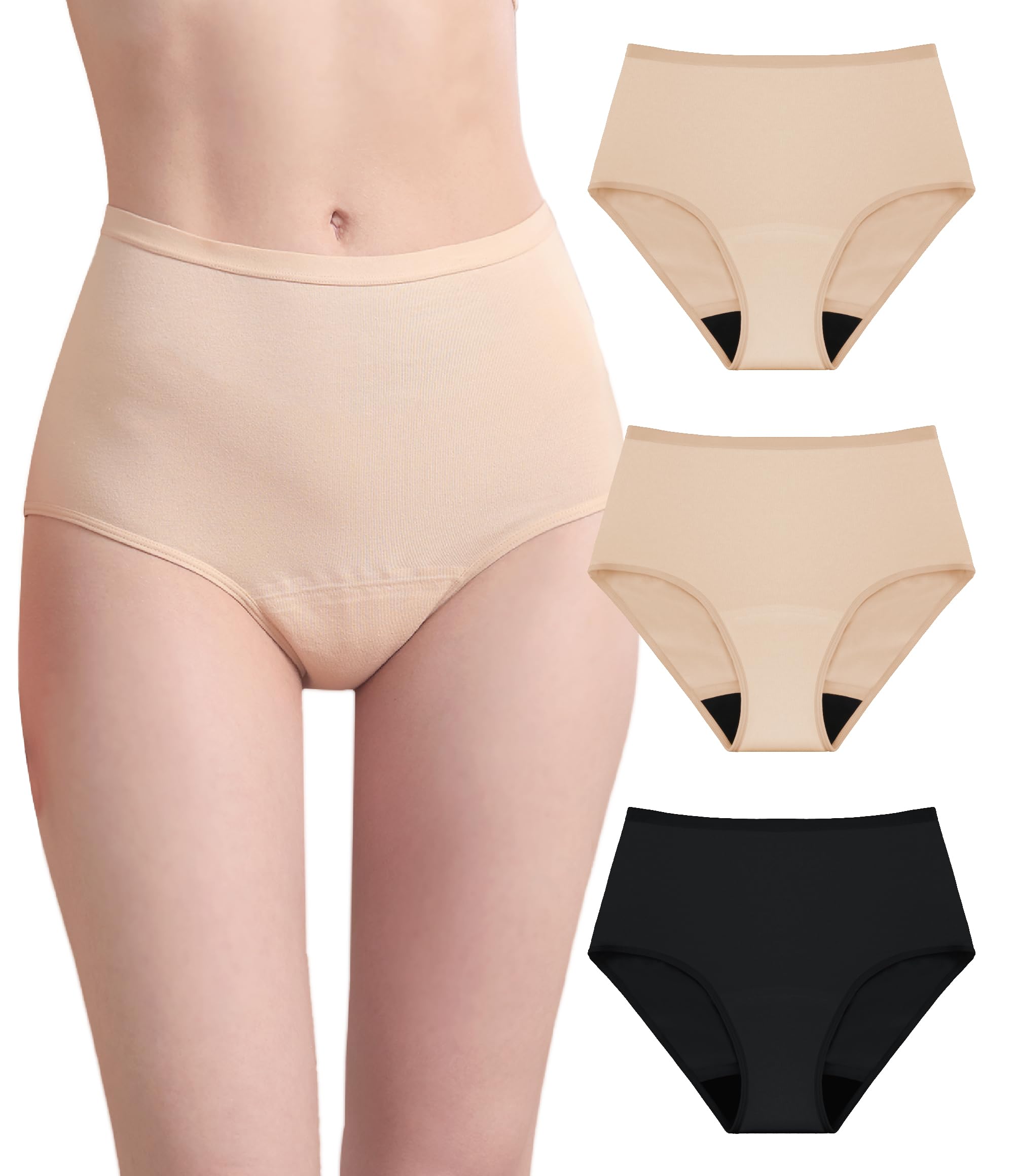 Incontinence Underwear for Women 56ml Washable Leak Proof 3 Pack