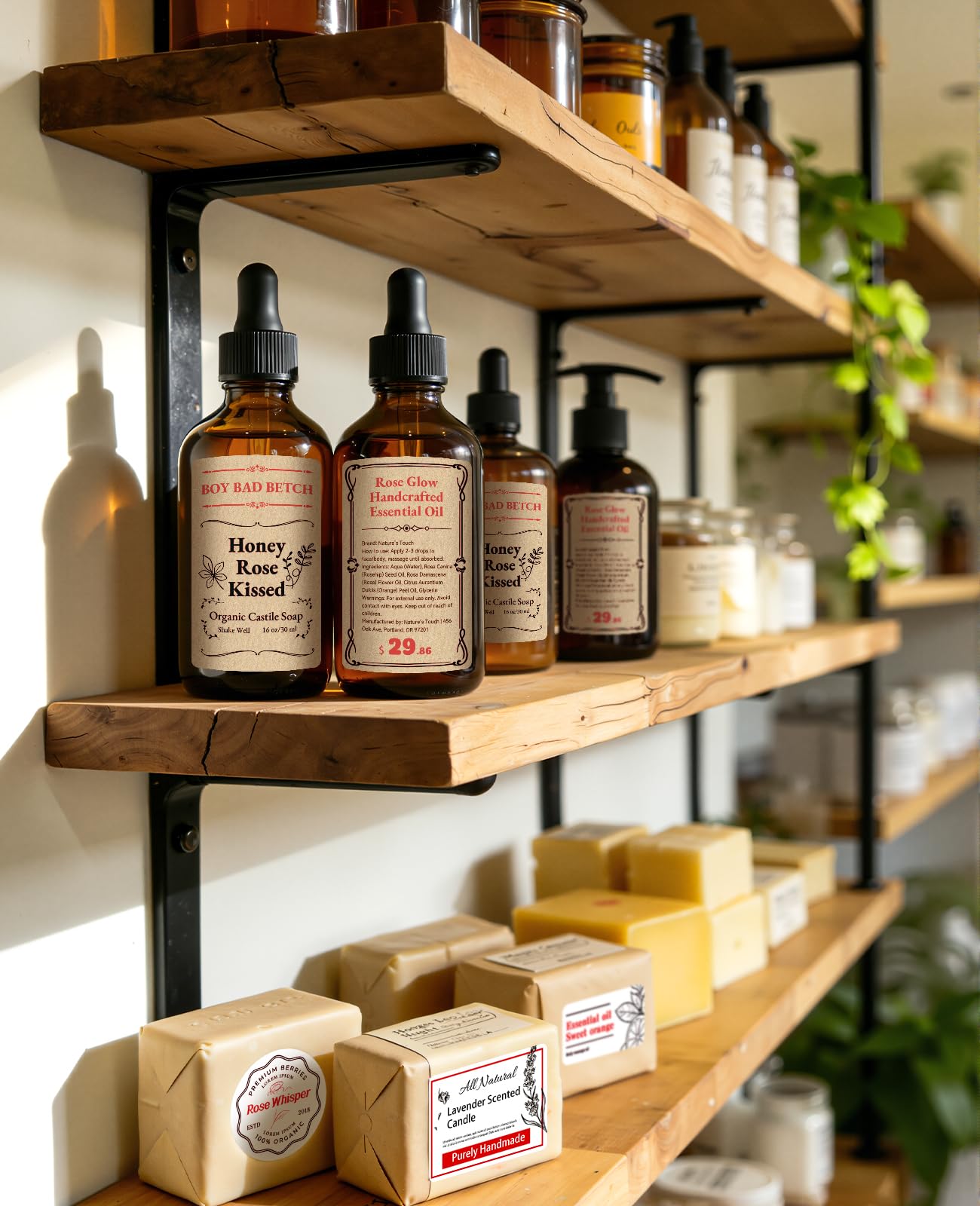 NIIMBOT Red&Black Labels, Refill Sticker Papers Only for B21 Pro 300DPI Label Maker, Dual Color Printing Stickers Good Idea for Schools,Business,Price Tags,Baking(2''x3.15''/50x80mm-Kraft Paper)