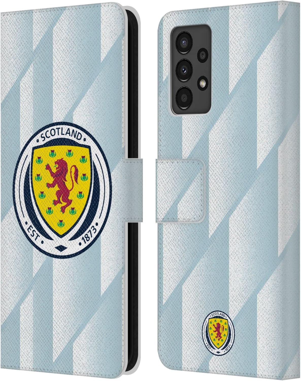Head Case Designs Officially Licensed Scotland National Football Team 2020-2021 Away Kits Leather Wallet Case Compatible with Samsung Galaxy A13 (2022)
