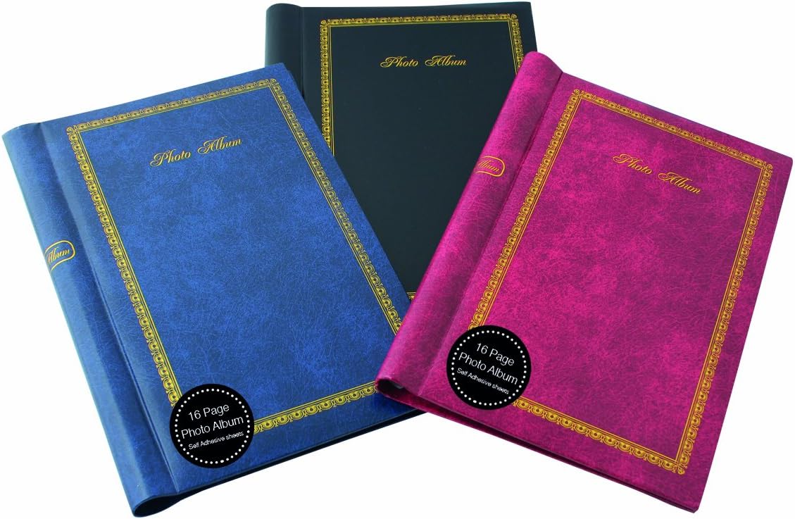 Tallon Plain Photo Album with 16 Pockets, Multi, 1167