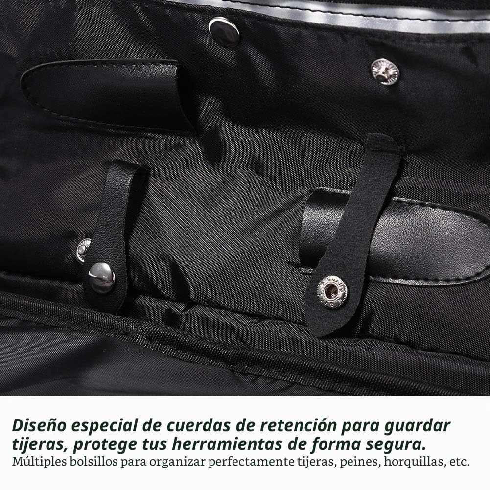 Bolsa de herramientas de peluquería para salón, bolso de mano con estampado de cebra, perfecto para secador de pelo, plancha, 35 x 20 x 24 cm