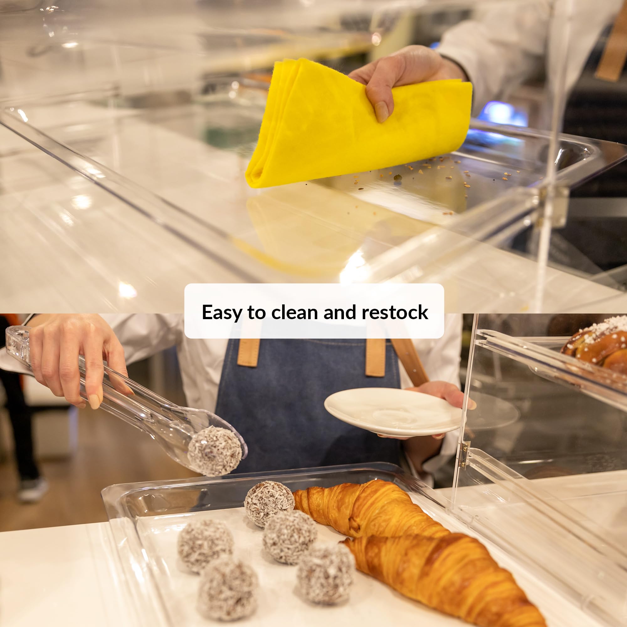 Vetrina in acrilico | Vetrina per appassionati di pasticceria | Scatole in acrilico per l'esposizione di alimenti | Vetrina per biscotti | Vetrina per dolci | Vetrina per panetteria | Bakery display