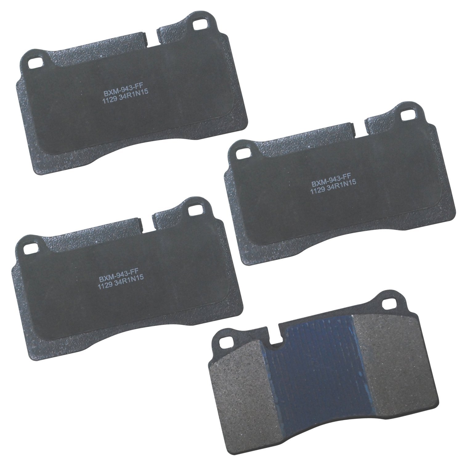 Bendix Premium SBM1129 Semi-Metallic Brake Pads for Chevrolet Camaro 2015-2014, Corvette 2012-2009, Corvette 2019-2015, Ferrari 360 2005-2000, California 2013-2009, Volkswagen Touareg 2017-2007