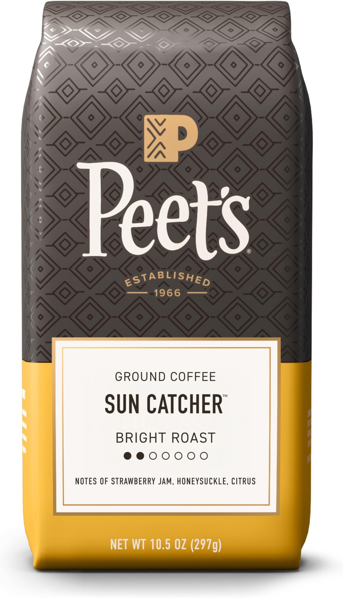 Peet's Coffee, Light Roast Ground Coffee, 100% Arabica Coffee - Sun Catcher Blend 10.5 Ounce Bag