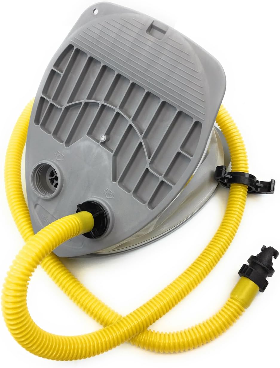 7L Single Stage Foot Pump for Inflatable Boats, Max 3.6 PSI Support Inflation and Deflation