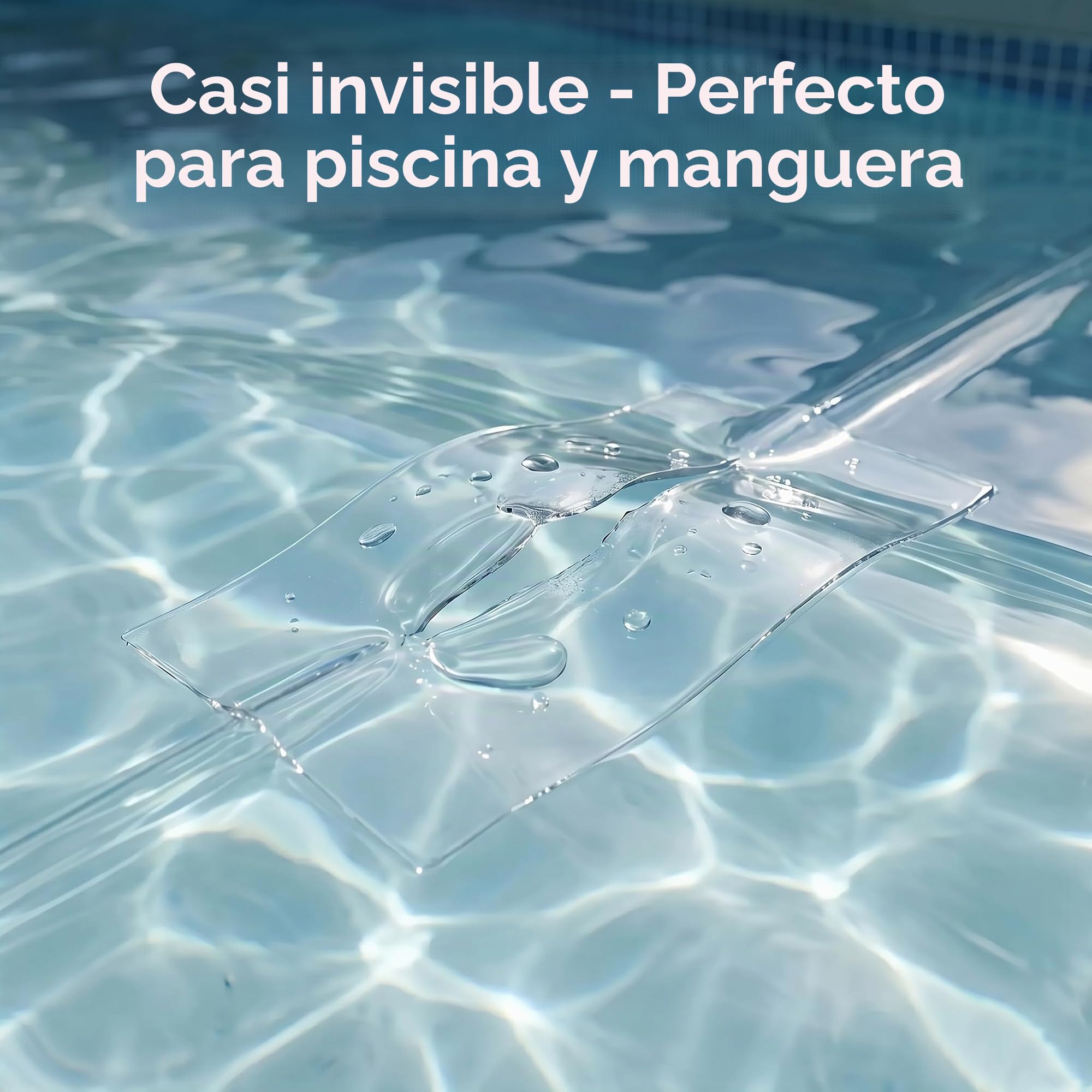 T-REX Waterproof Tape Transparent - Cinta acorazada impermeable - Cinta de sellado ideal para piscinas y exteriores - Resistente a los rayos UV y al calor - 50mm x 1,5m