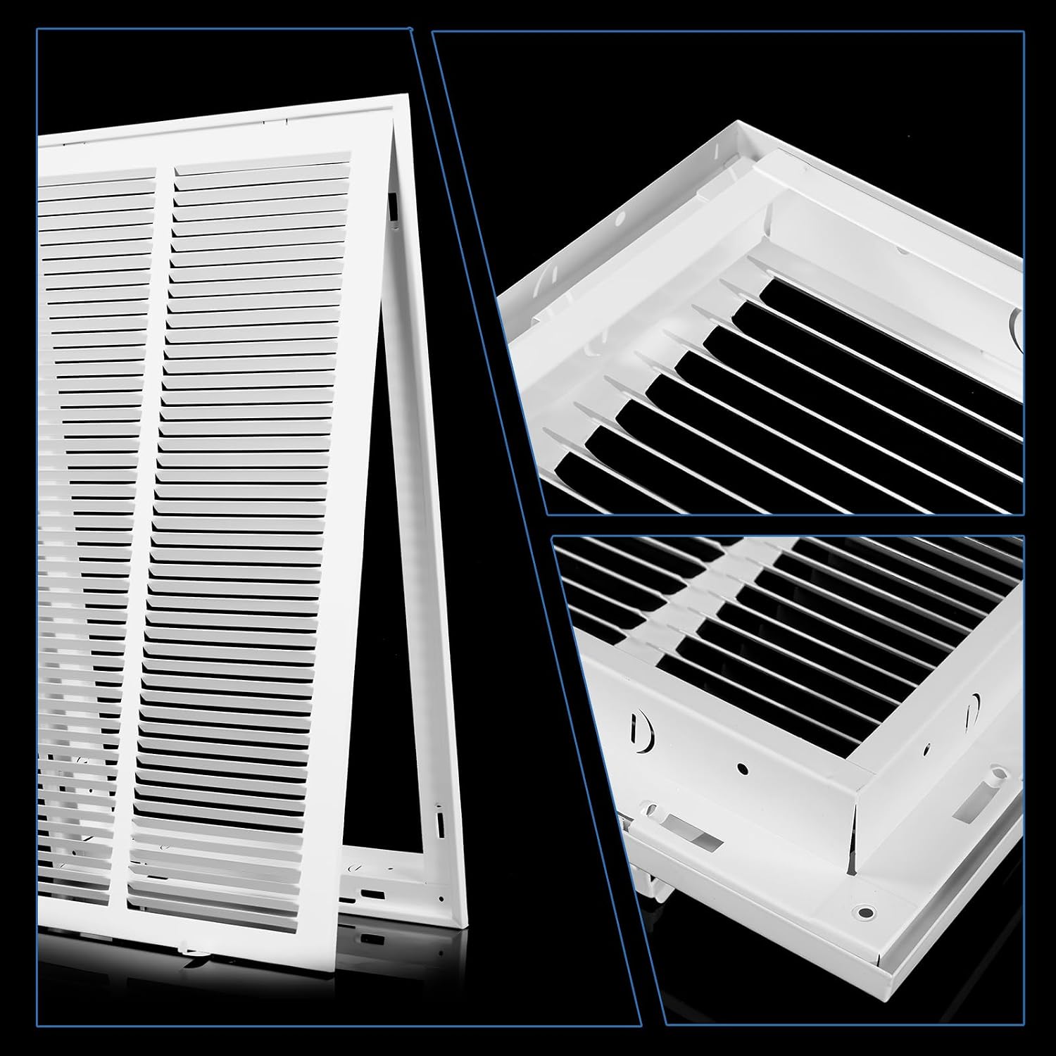 14x20 Return Air Grille [Duct Opening Size],Return Air Vent Cover for Wall Or Ceiling,Steel Return Air Filter Grilles Removable Face/Door for 1 Inch Filters (14"W x 20"H [Duct Opening])