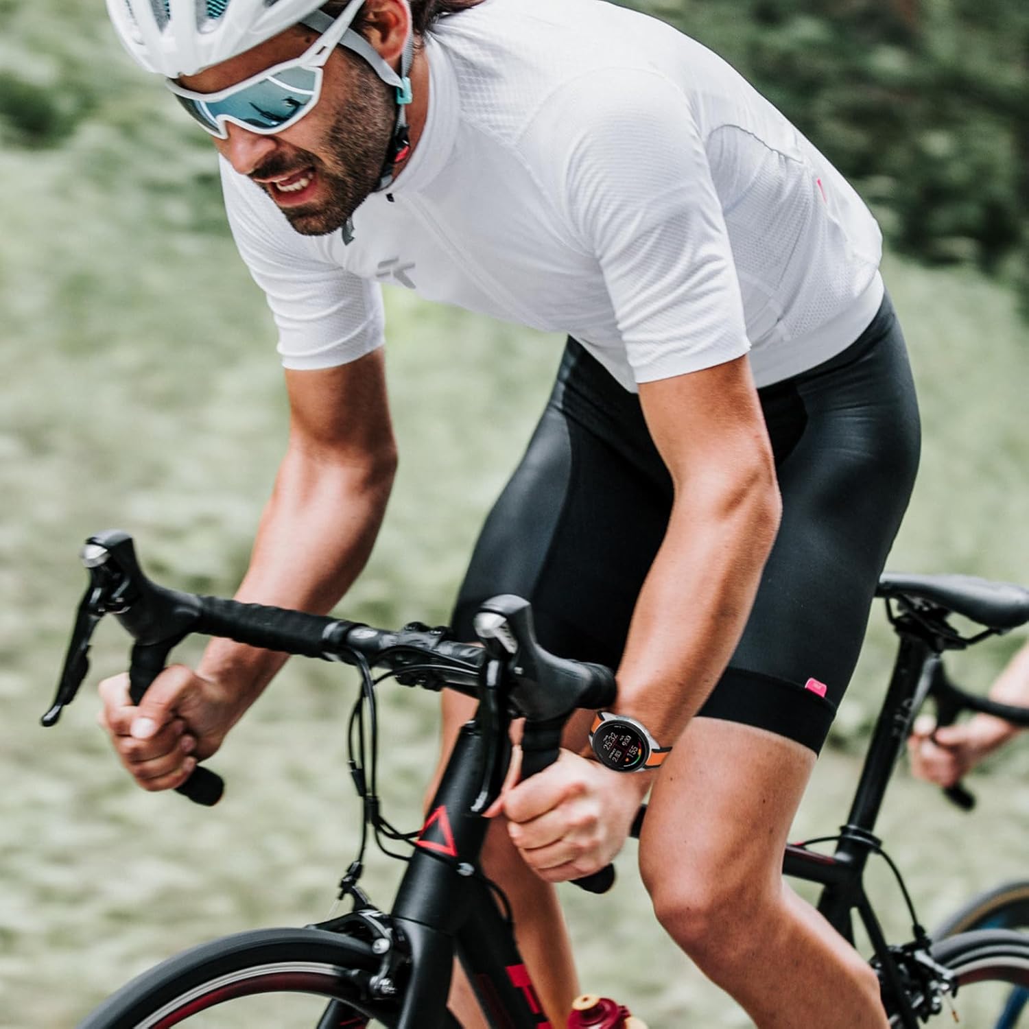 TopPerfekt Sport Bands Compatible with Garmin Forerunner 165/165 music Watch Band, Adjustable Silicone Sports Strap Replacement Band for Men Women (20mm)