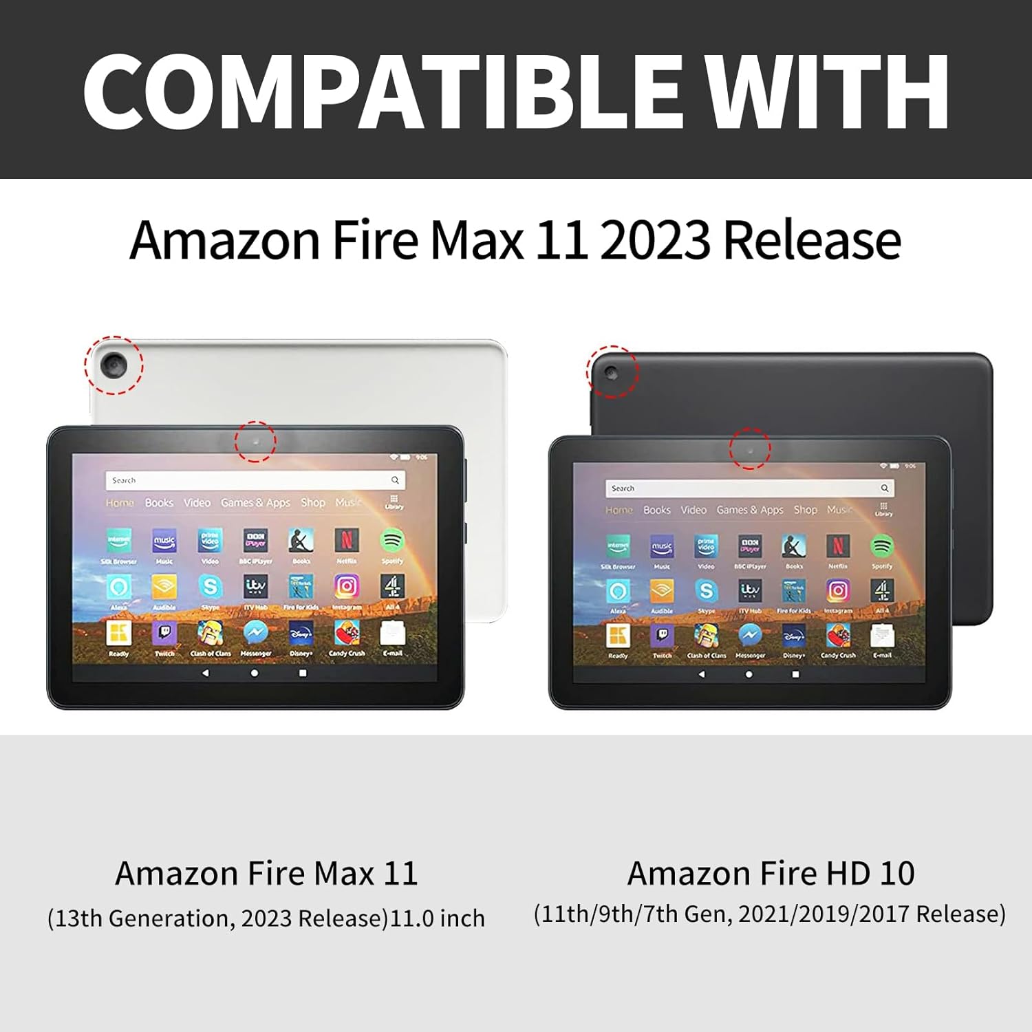 Case for Amazon Fire Max 11 Tablet (13th Generation, 2023 Release),Slim Folding Stand Protive Cover with Auto Wake/Sleep for Fire 11 Max Tablet 2023,Dog Paw Print