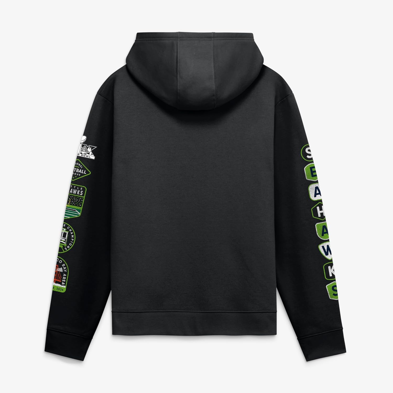 Men's NFL Super Bowl LX Champions Banner Year Hoodie