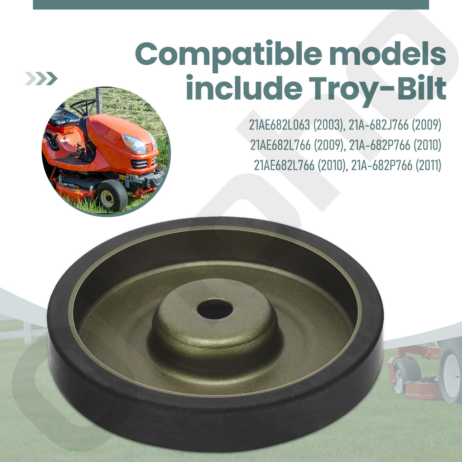 ZHIXING Pferdefräse Rückfahrscheibe – Passt Für MTD, Troy-Bilt & Cub Cadet Rasenmäher (Ersatz Für GW-2111, 756-04171 U.a.)