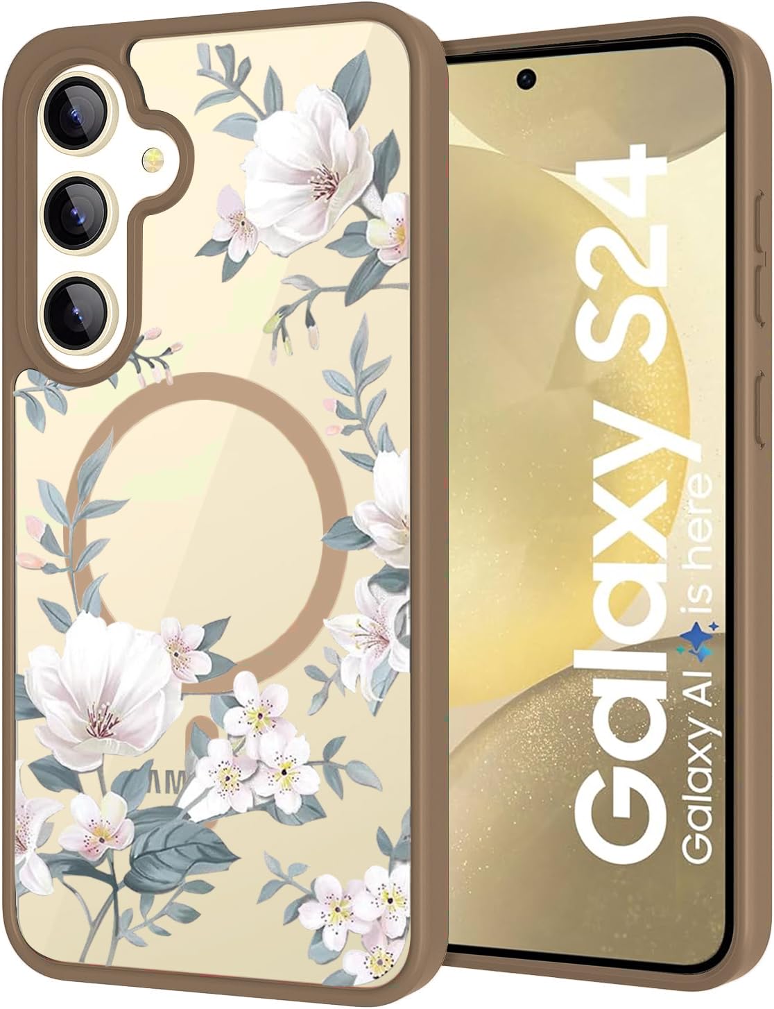 VONZEE Galaxy A57 5G Floral Case - Blue -14 VONZEE Galaxy A57 5G Floral Case - Blue -14