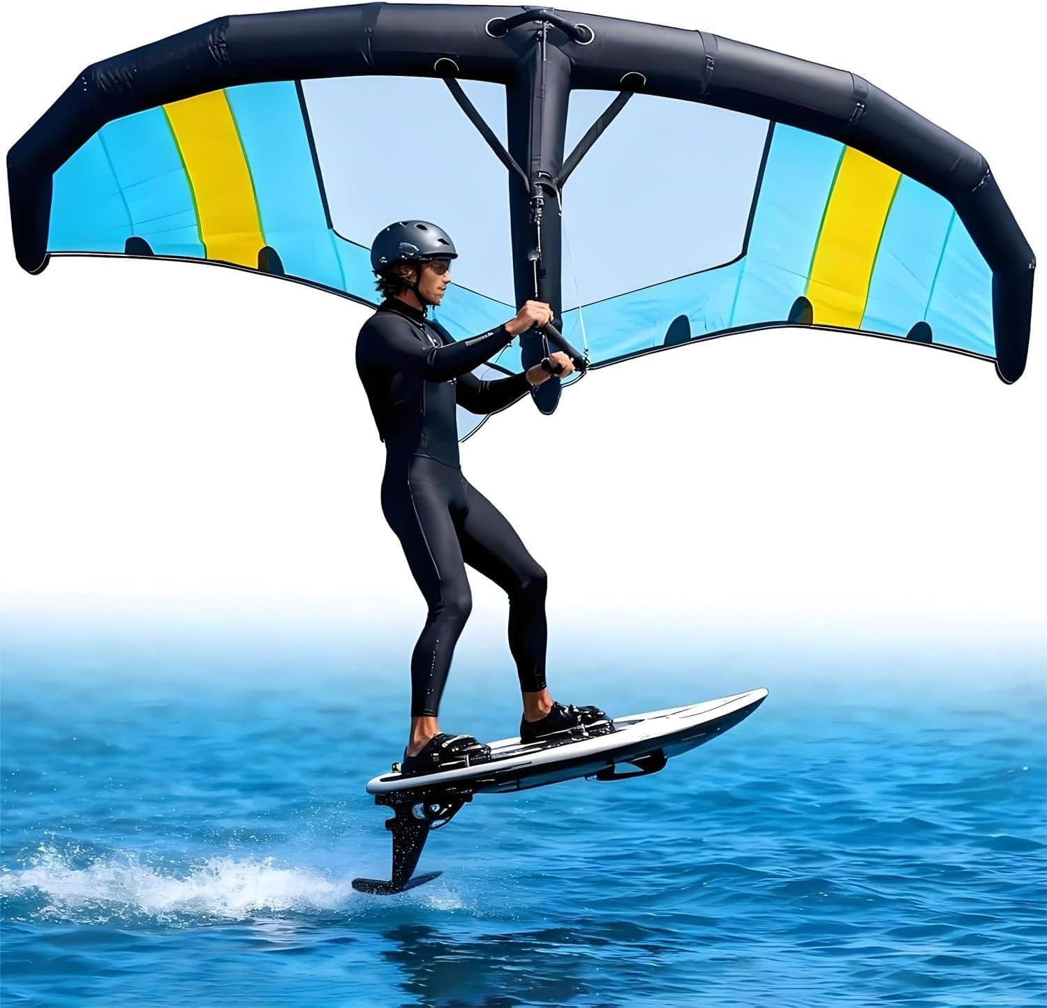 Tragbarer Wind-Wing mit Fenster für SUP, Wingfoil und Wingsurf 5m2